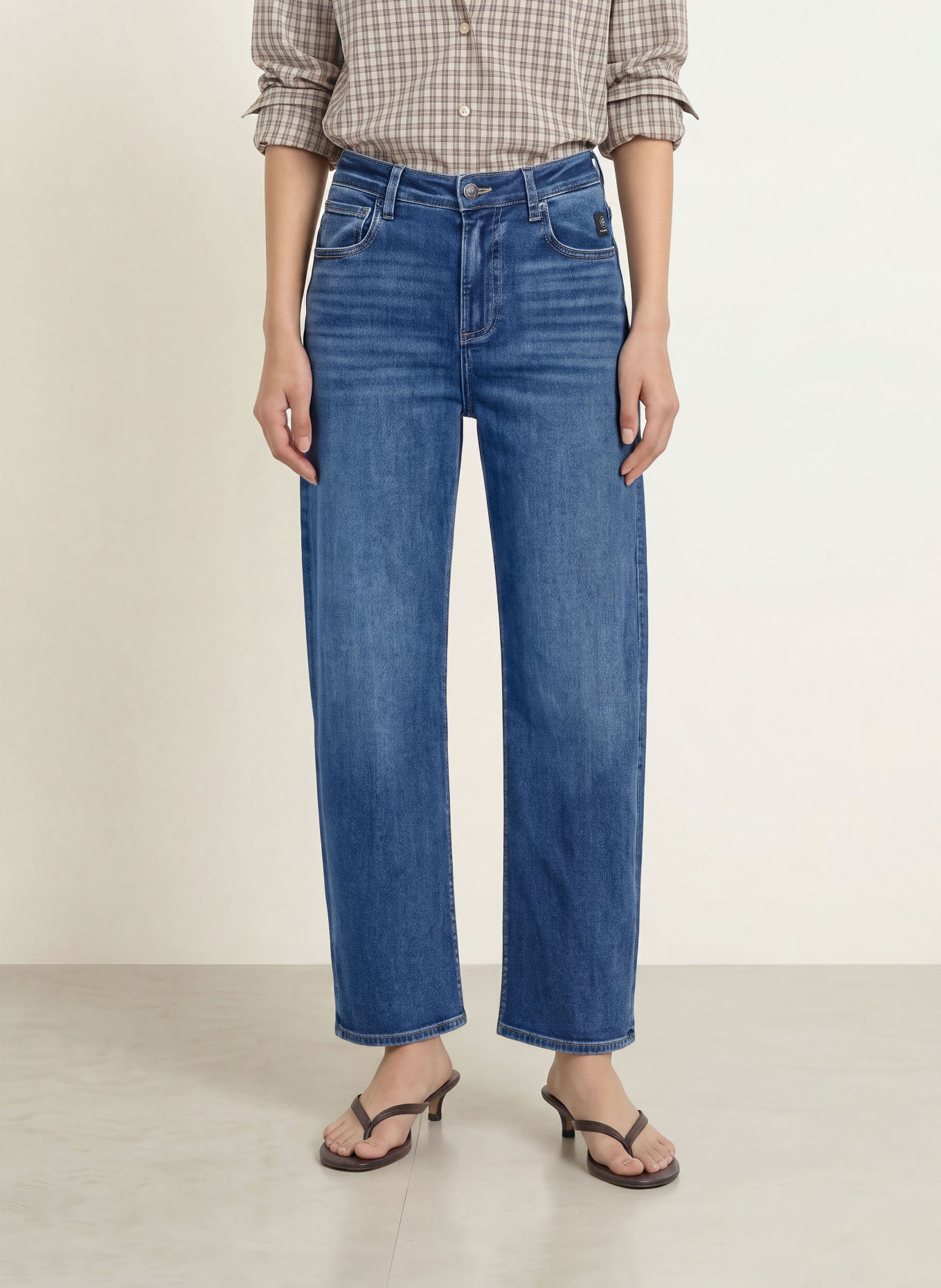 ELIAS RUMELIS YOANA Barrel-leg jeans: 1466 malta blue