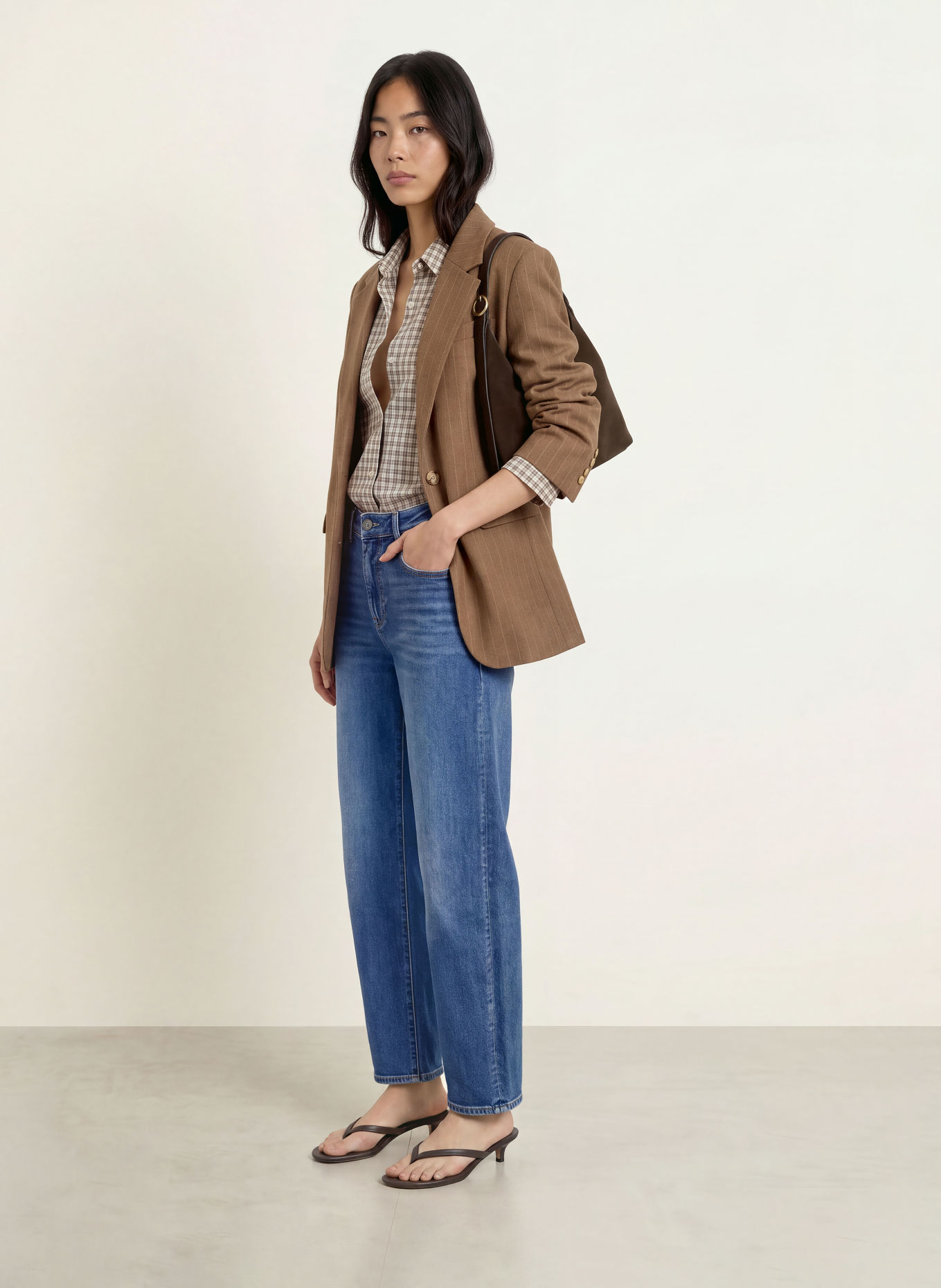 ELIAS RUMELIS YOANA Barrel-leg jeans: 1466 malta blue