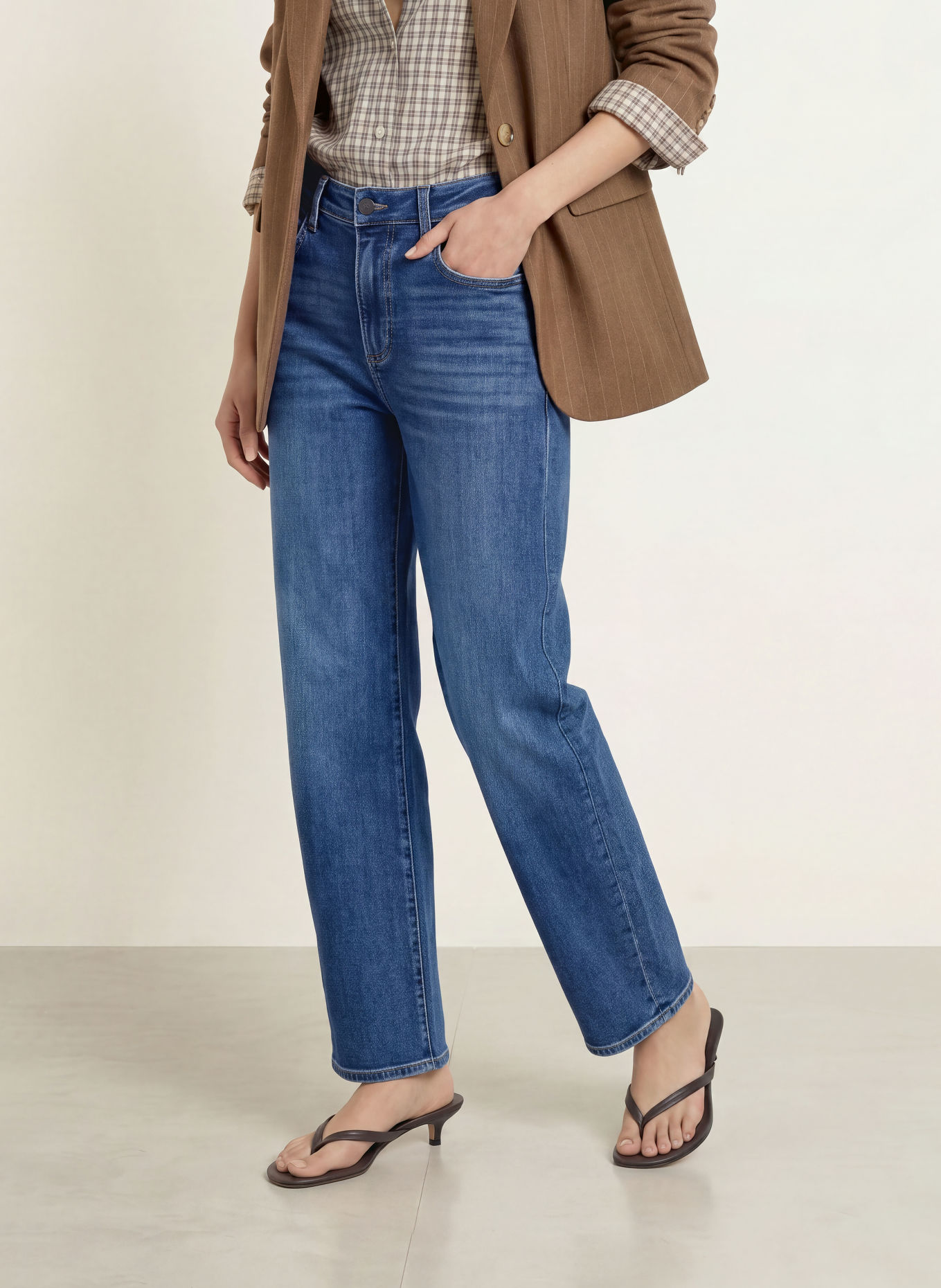 ELIAS RUMELIS YOANA Barrel-leg jeans: 1466 malta blue
