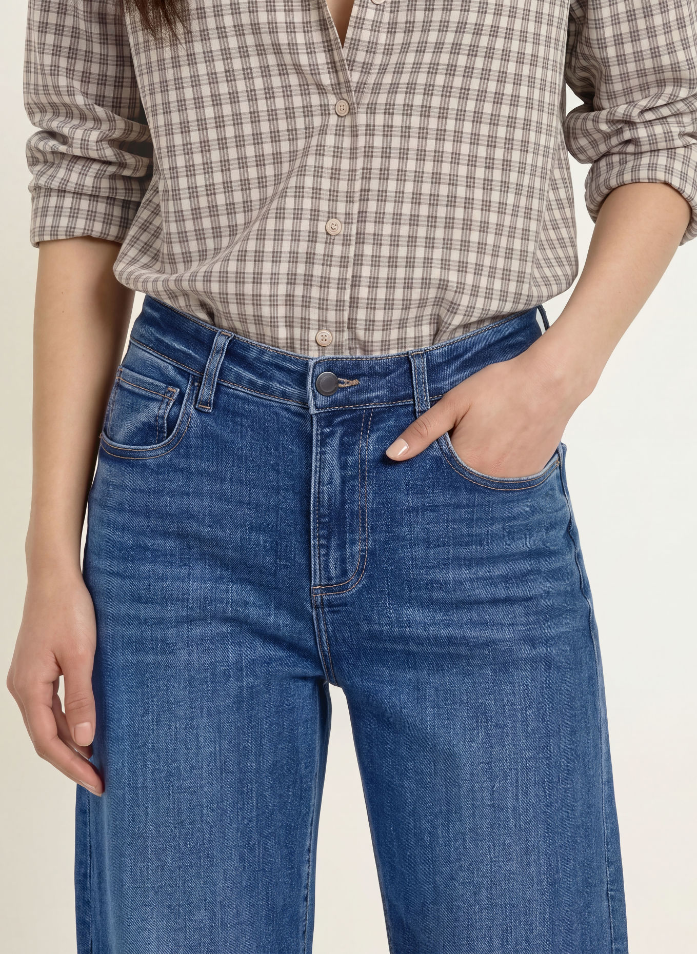 ELIAS RUMELIS YOANA Barrel-leg jeans: 1466 malta blue