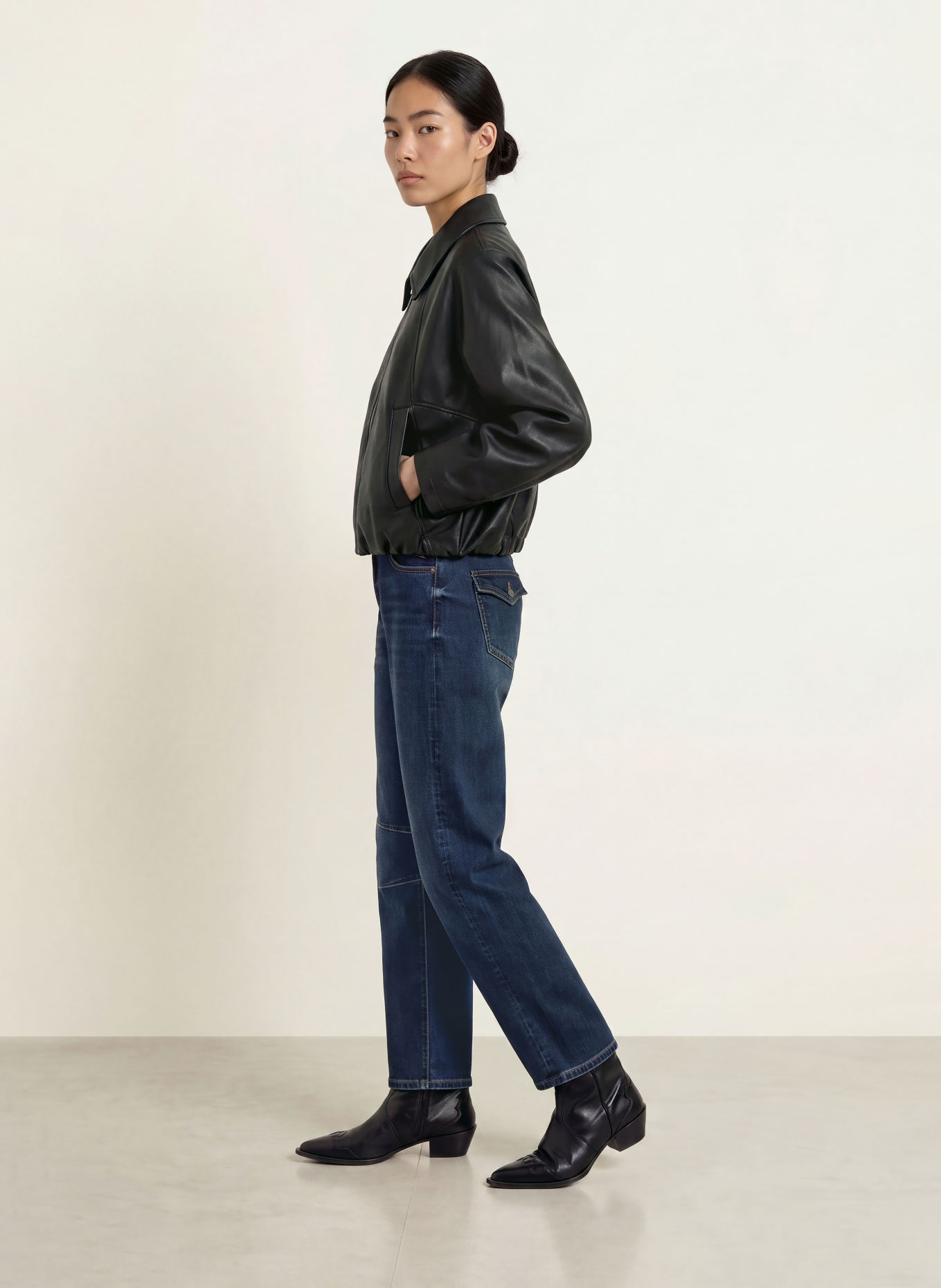 ELIAS RUMELIS JULIETTA Barrel-leg jeans: 1647 elba blue