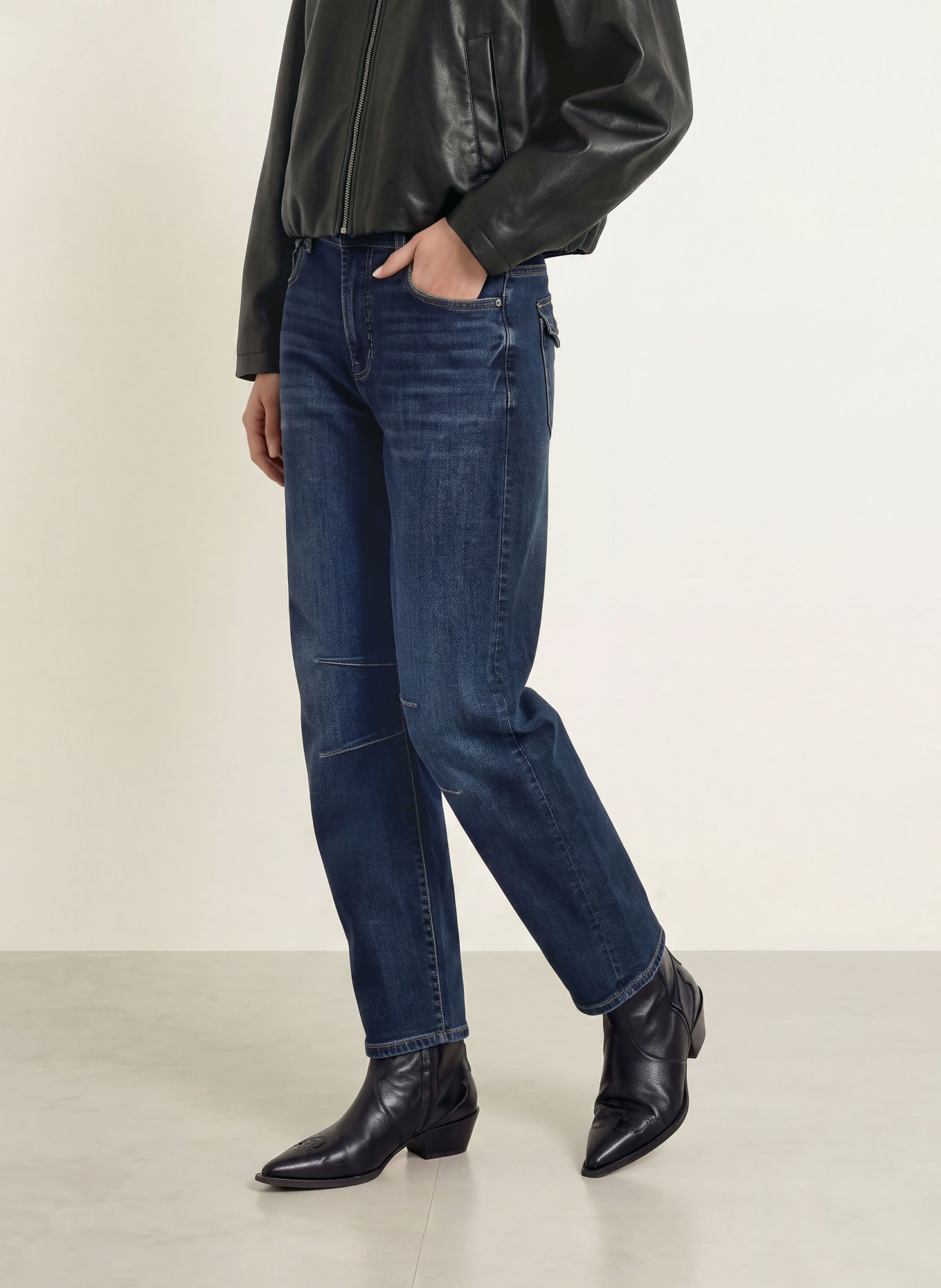 ELIAS RUMELIS JULIETTA Barrel-leg jeans: 1647 elba blue