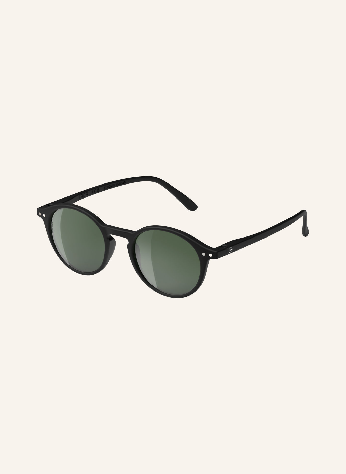 IZIPIZI Sunglasses: BLACK/GREEN