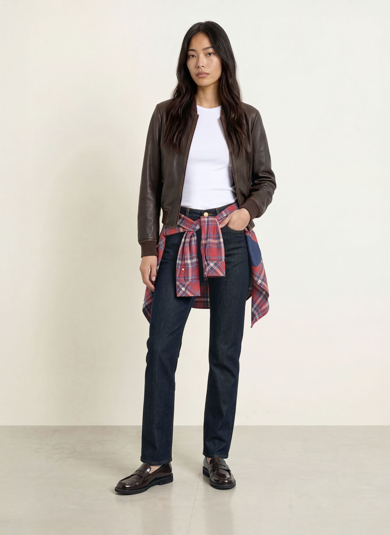 mavi Wide leg jeans VICTORIA: 90488 Deep Rinse Gold Premium