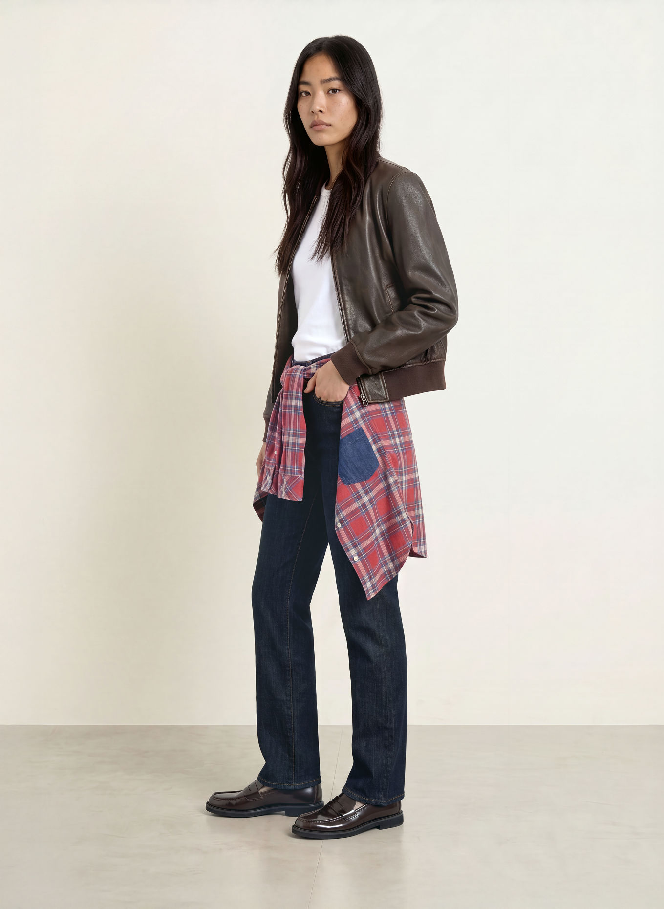 mavi Wide leg jeans VICTORIA: 90488 Deep Rinse Gold Premium