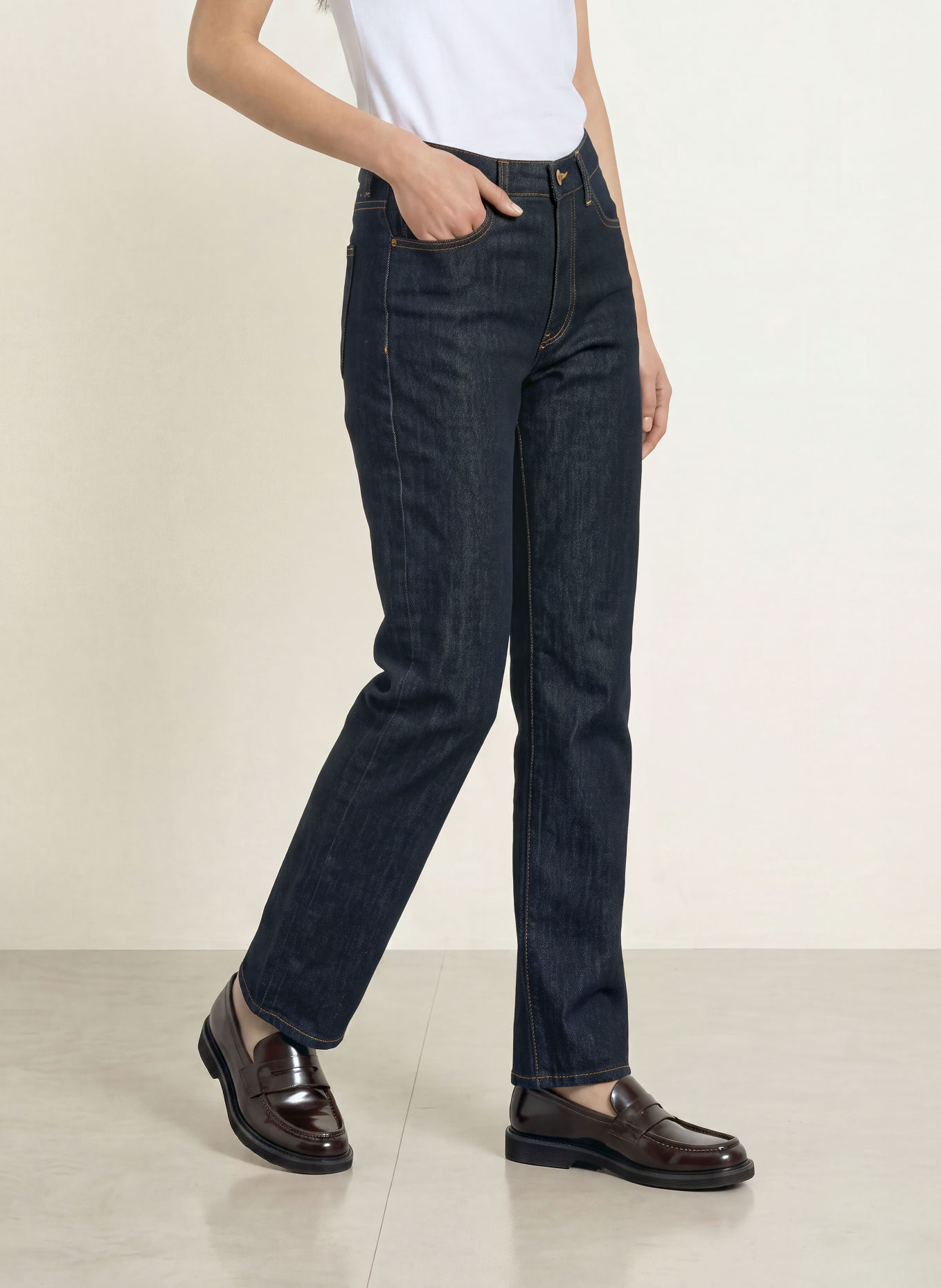 mavi Wide leg jeans VICTORIA: 90488 Deep Rinse Gold Premium