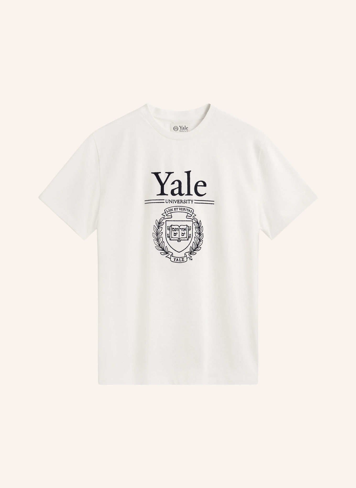 GANT T-Shirt: WEISS / SCHWARZ