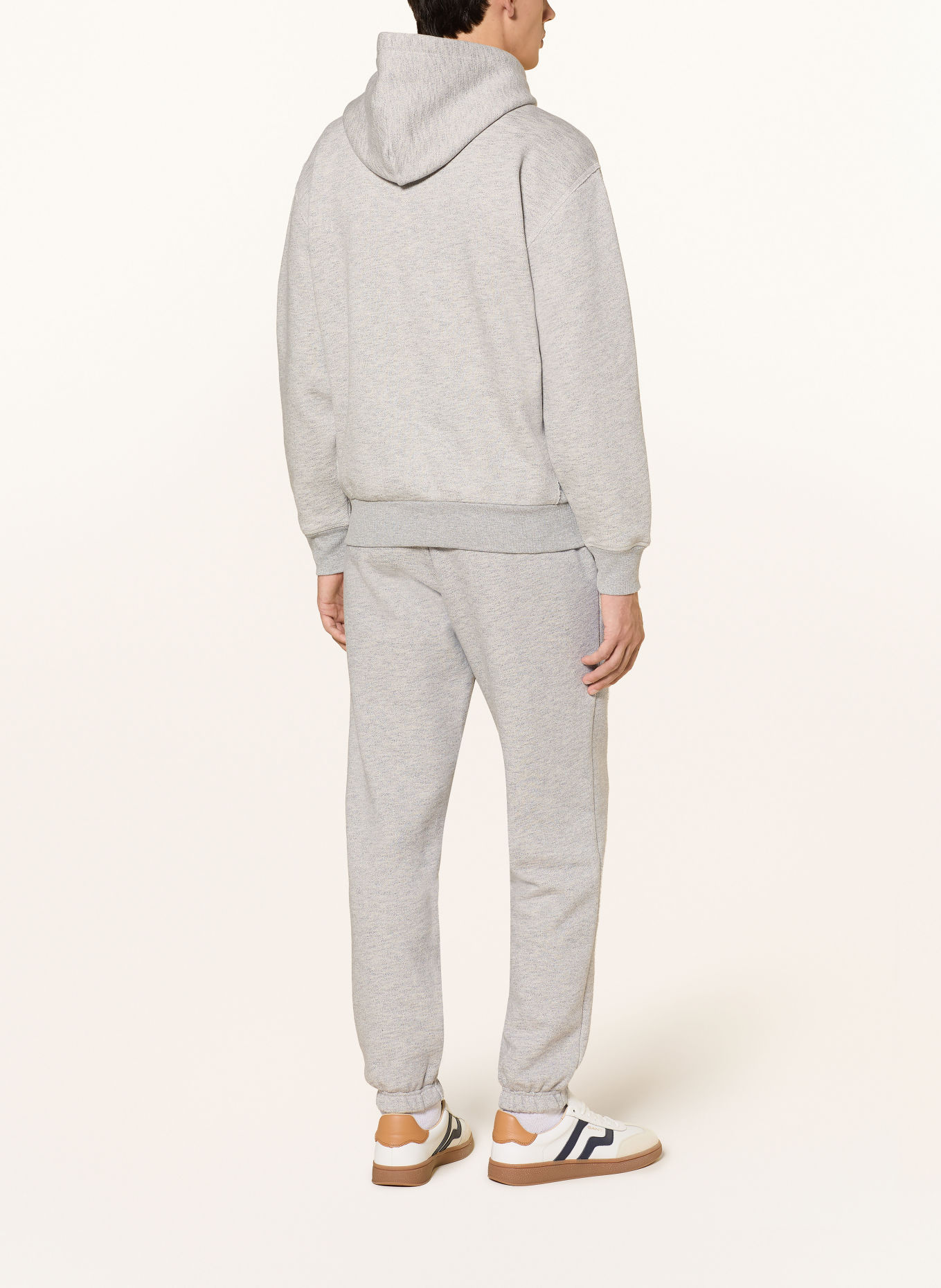 GANT Hoodie: LIGHT GRAY / DARK BLUE