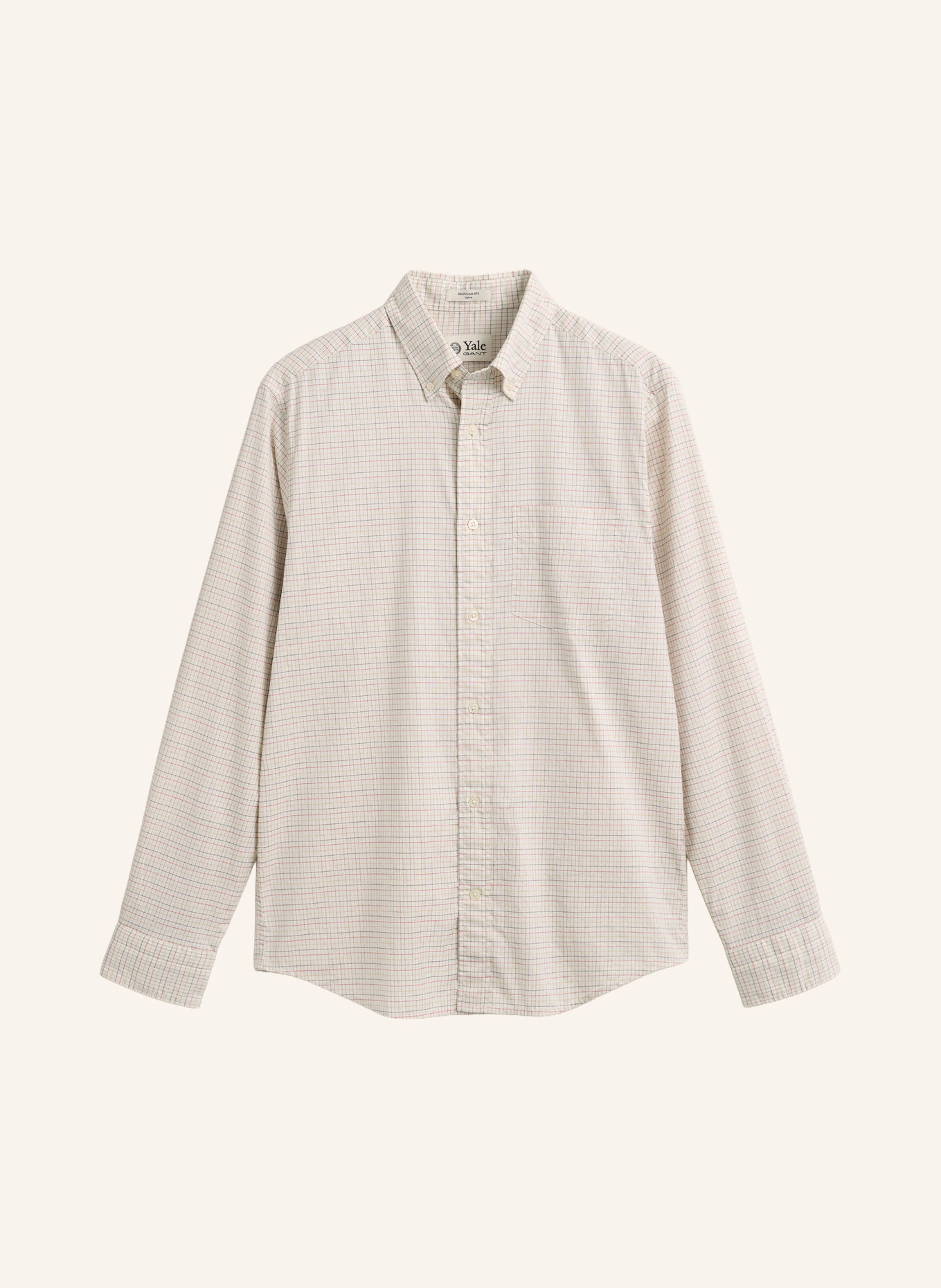 GANT Koszula oxfordzka o kroju Regular Fit: ECRU / CIEMNOCZERWONY / GRANATOWY