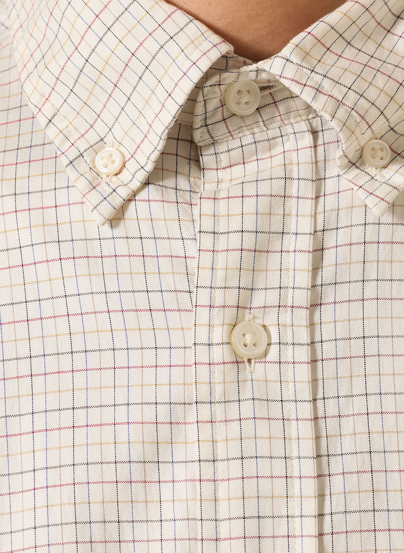 GANT Koszula oxfordzka o kroju Regular Fit: ECRU / CIEMNOCZERWONY / GRANATOWY