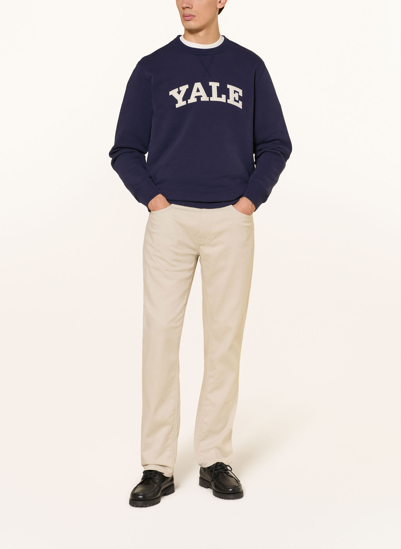 GANT Sweatshirt: BLEU FONCÉ / BLANC