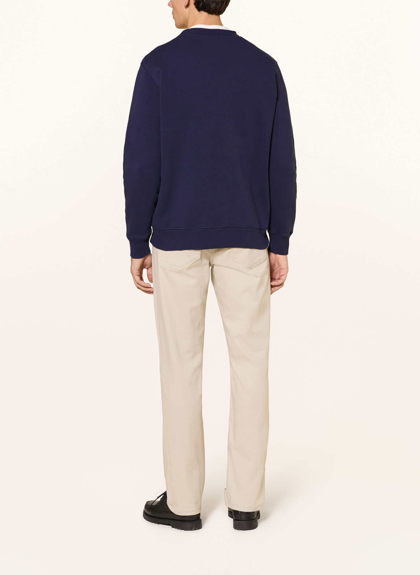 GANT Sweatshirt: BLEU FONCÉ / BLANC