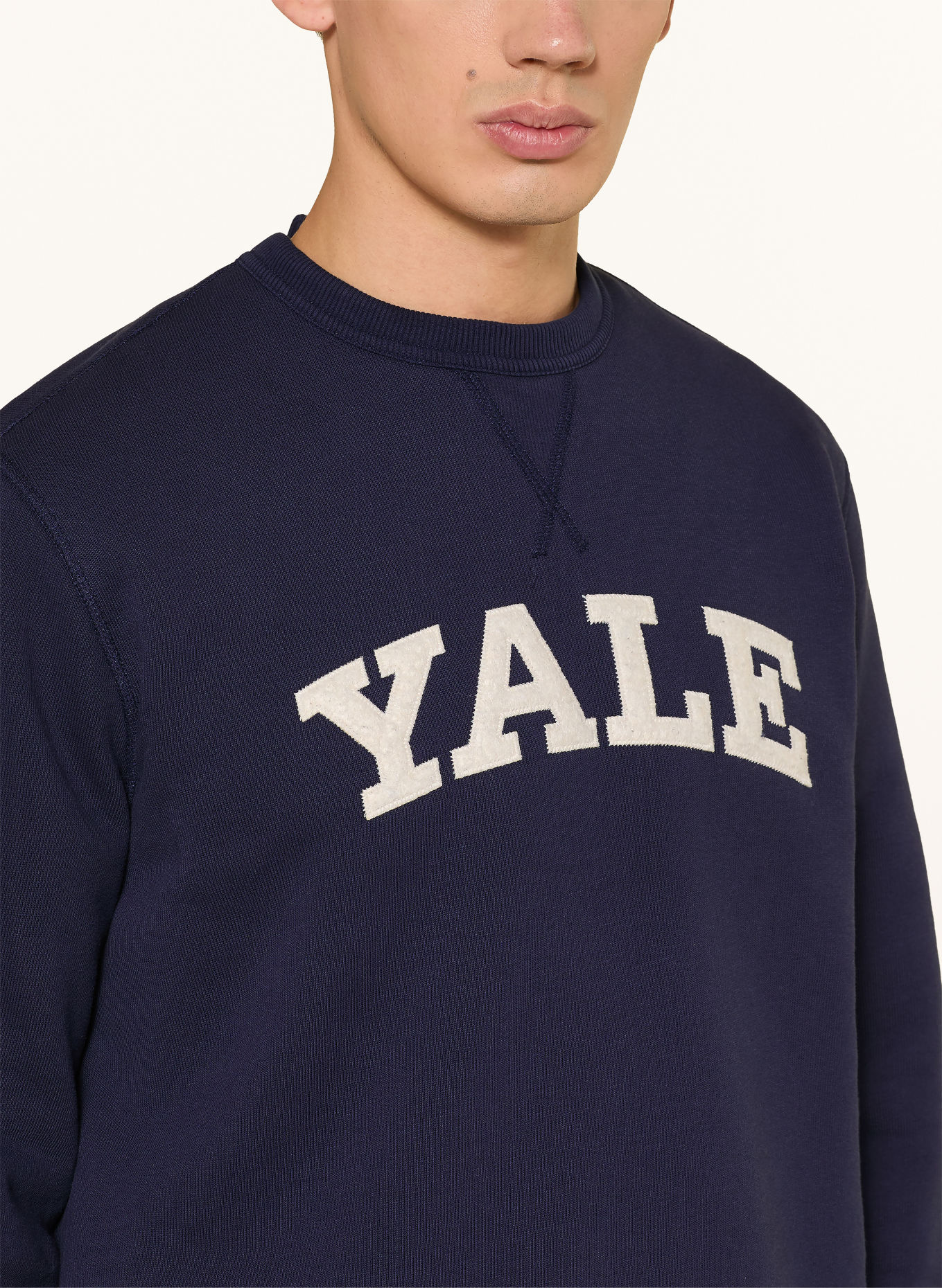GANT Sweatshirt: BLEU FONCÉ / BLANC