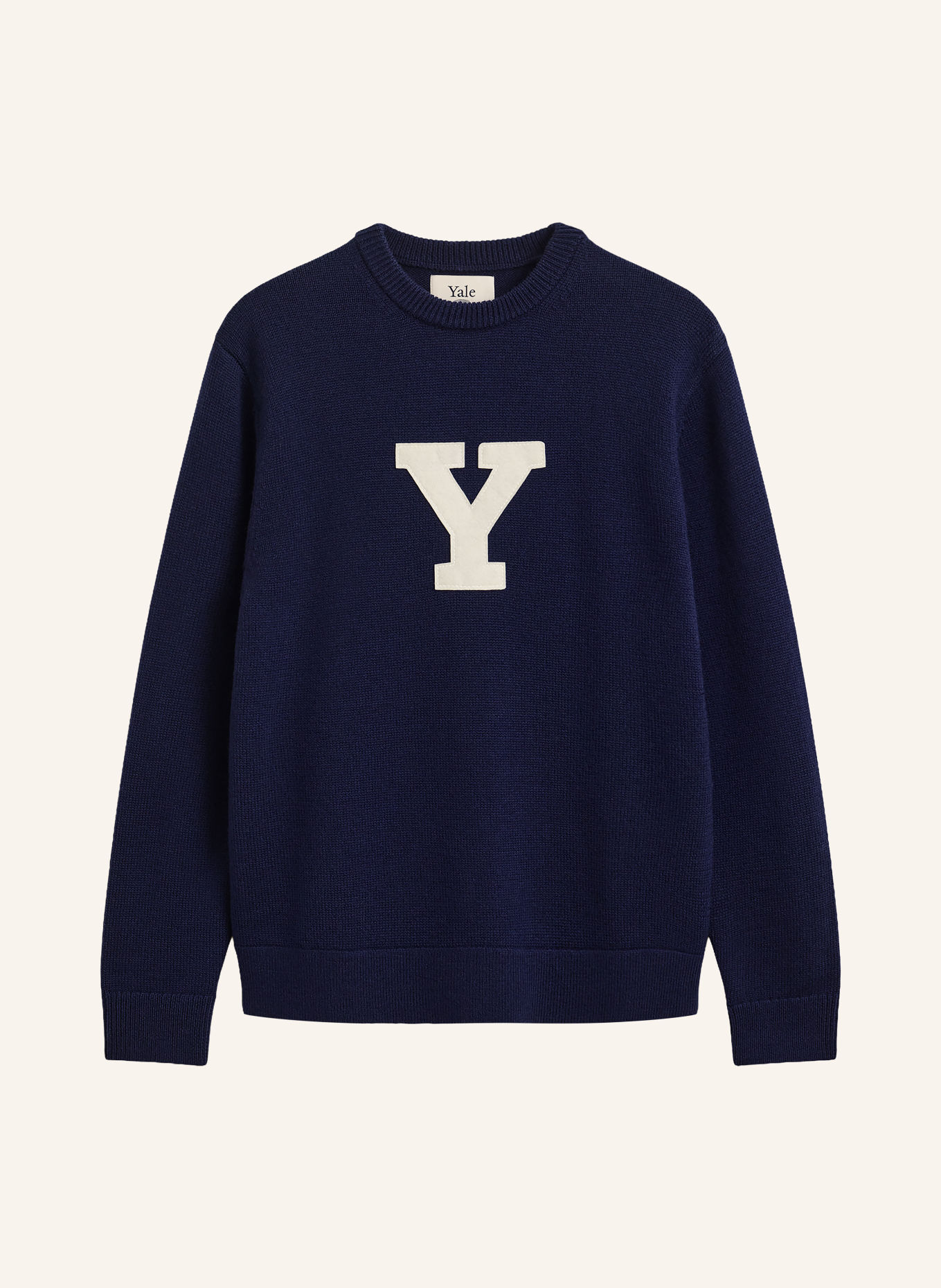 GANT Merino wool sweaters: DARK BLUE / ECRU