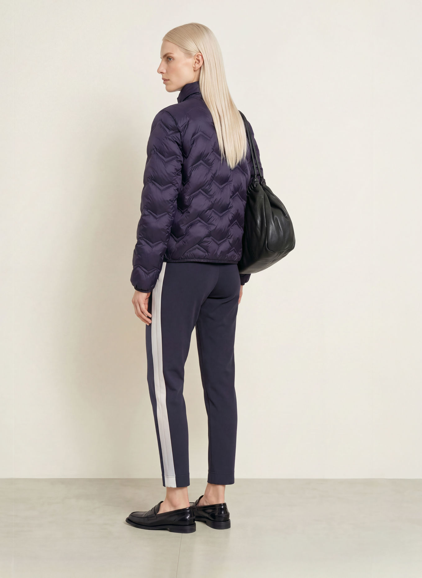 SPORTALM Marlenehose LUNILES: DUNKELBLAU / CREME