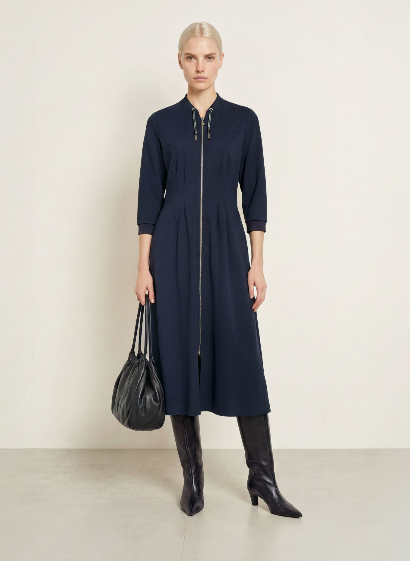 SPORTALM Kleid mit 3/4-Arm: DUNKELBLAU