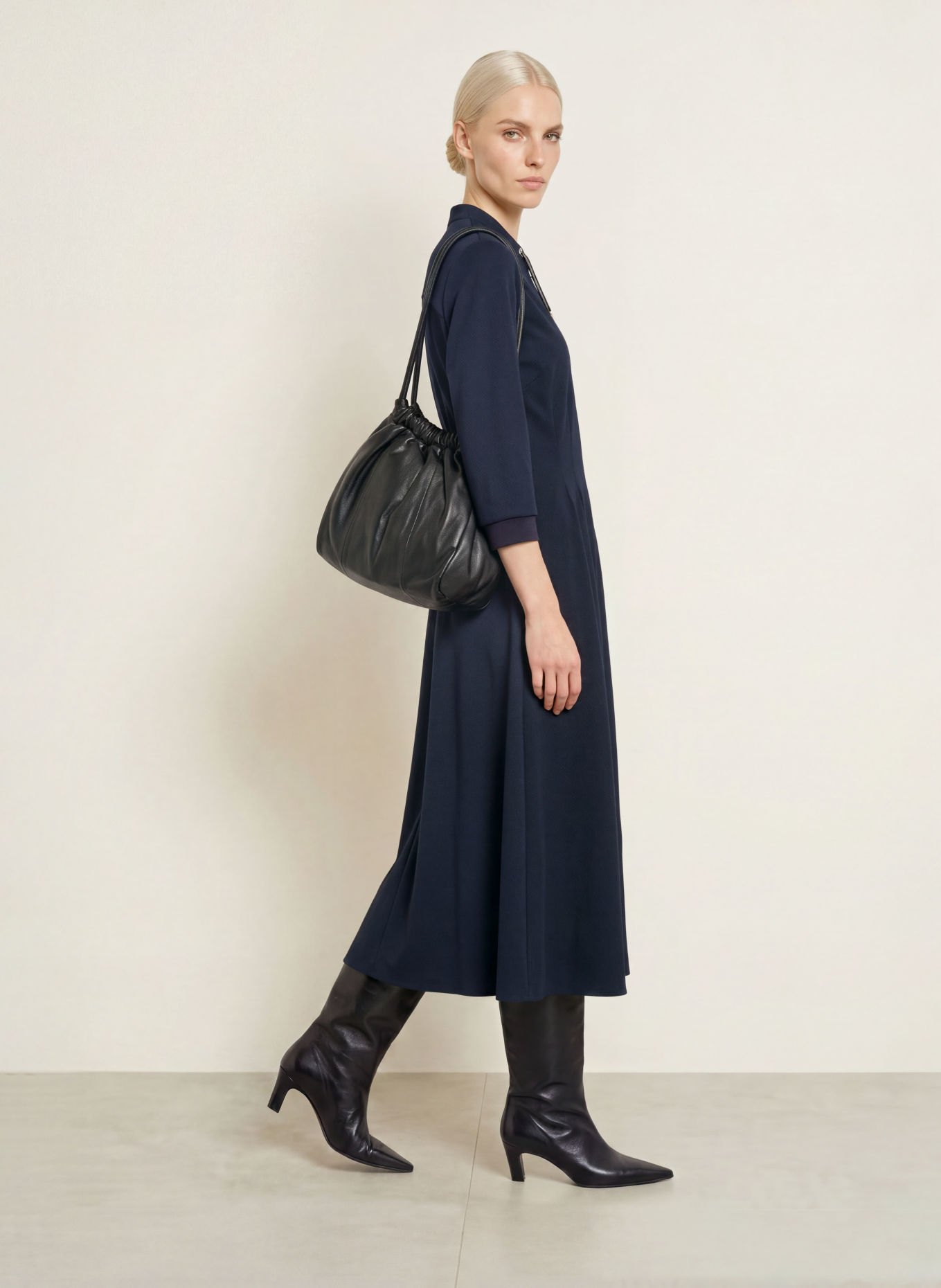 SPORTALM Kleid mit 3/4-Arm: DUNKELBLAU