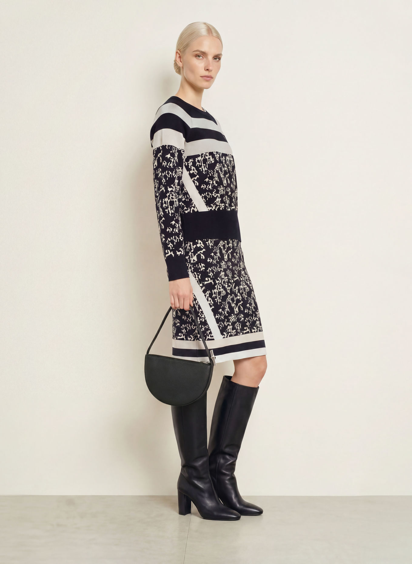 SPORTALM Pullover: DUNKELBLAU / WEISS