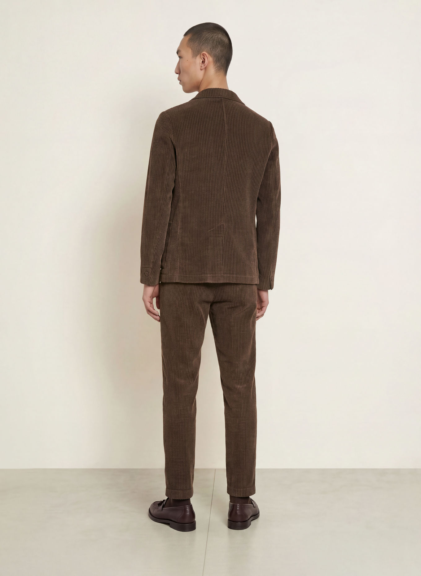 DISTRETTO 12 TORINO YORK Extra Slim Fit Cord Pants: 0027 MORO