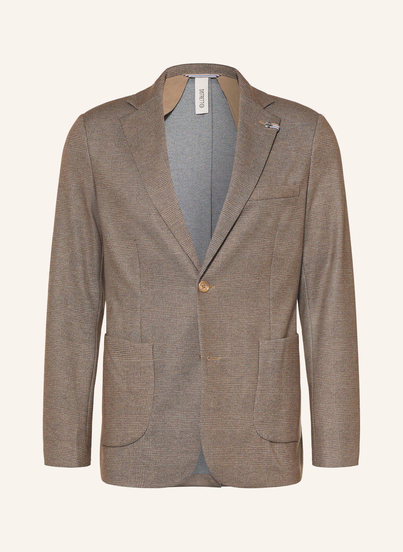 DISTRETTO 12 Sacou de costum CARRACCI Slim Fit din jersey: 0025 TORTORA