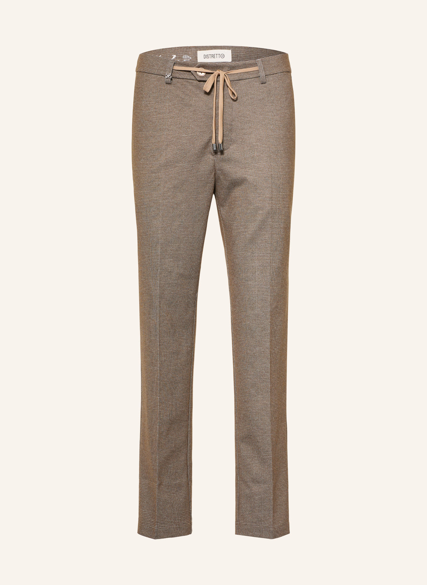 DISTRETTO 12 Pantaloni CARRACCI YORK Extra Slim Fit: 0025 TORTORA