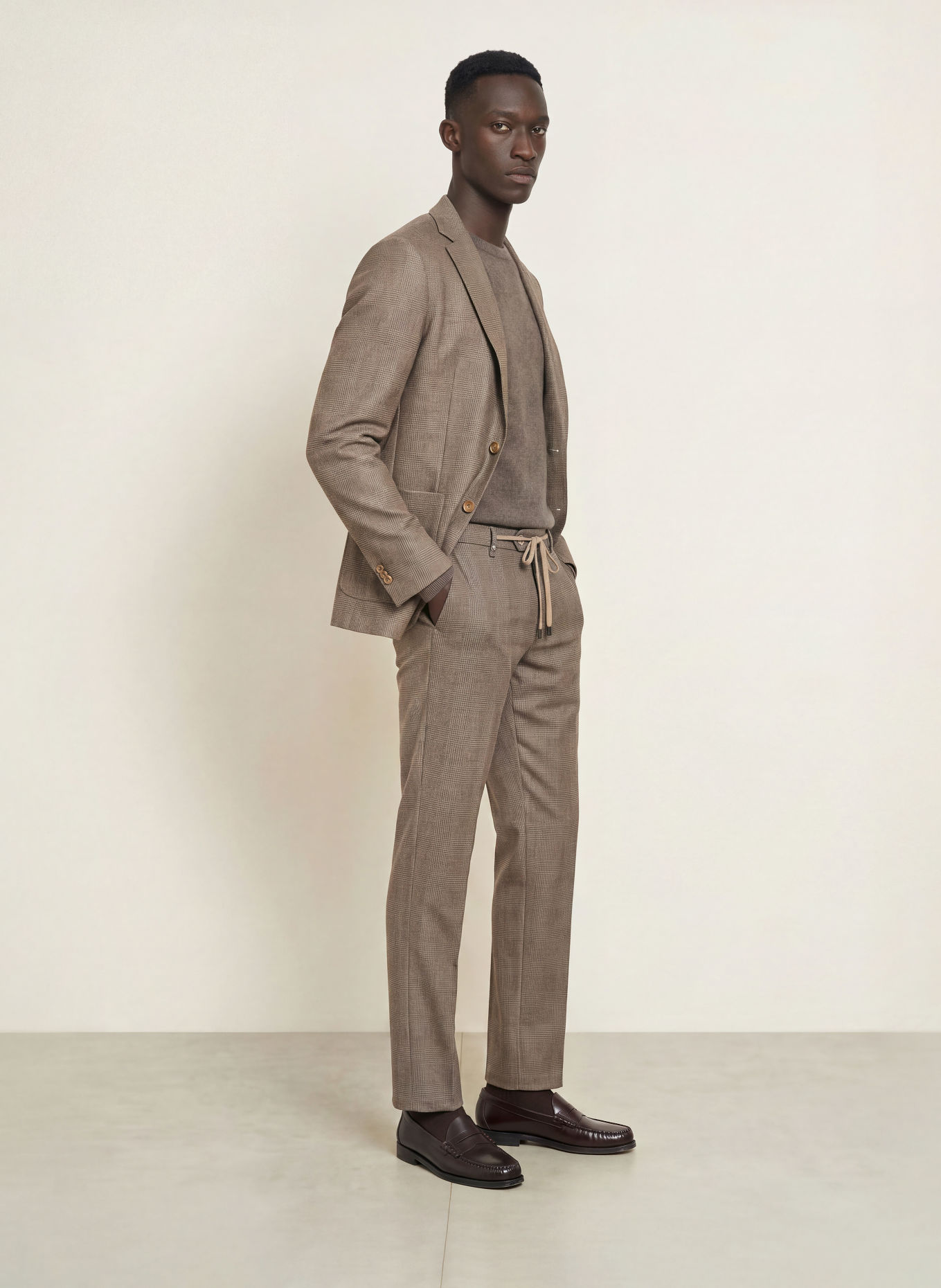DISTRETTO 12 Pantaloni CARRACCI YORK Extra Slim Fit: 0025 TORTORA