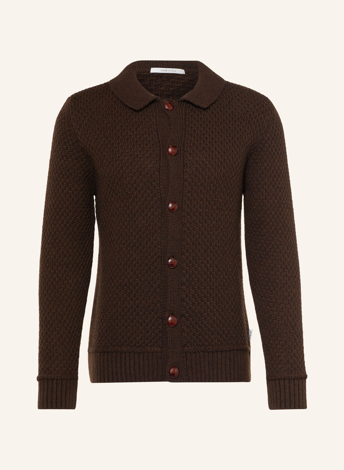 DISTRETTO 12 Strickjacke VERMEER: BRAUN