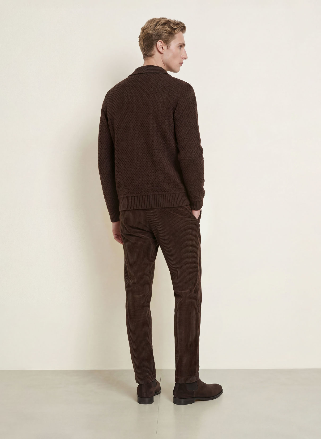 DISTRETTO 12 Strickjacke VERMEER: BRAUN