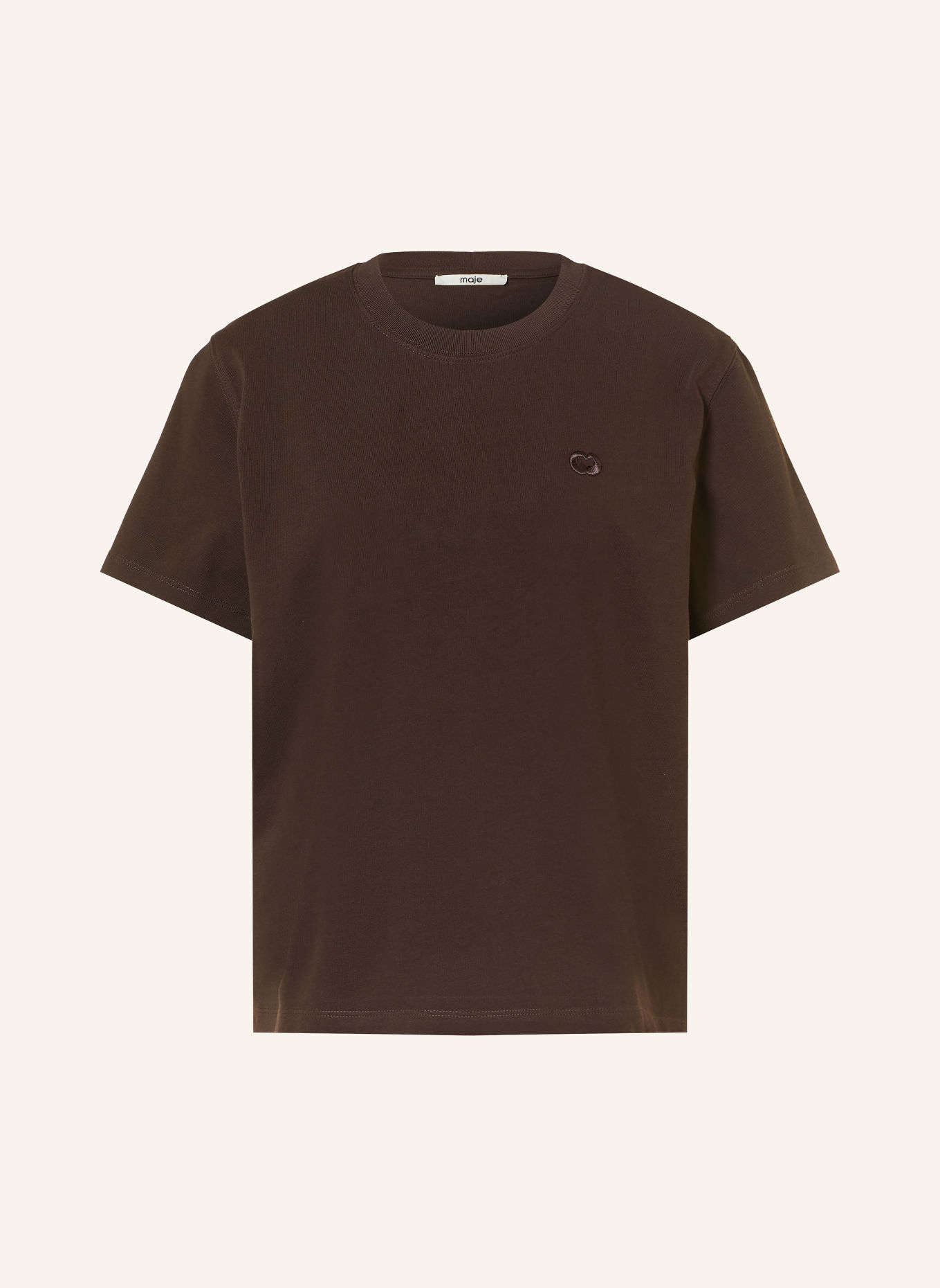 maje T-Shirt: DUNKELBRAUN