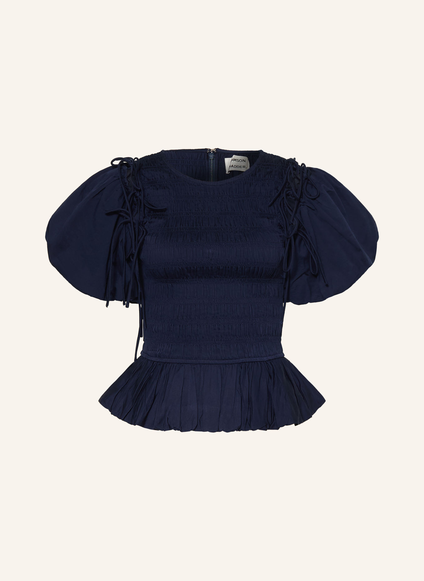 DAMSON MADDER. Blusenshirt BECCA mit abnehmbaren Ärmeln: DUNKELBLAU