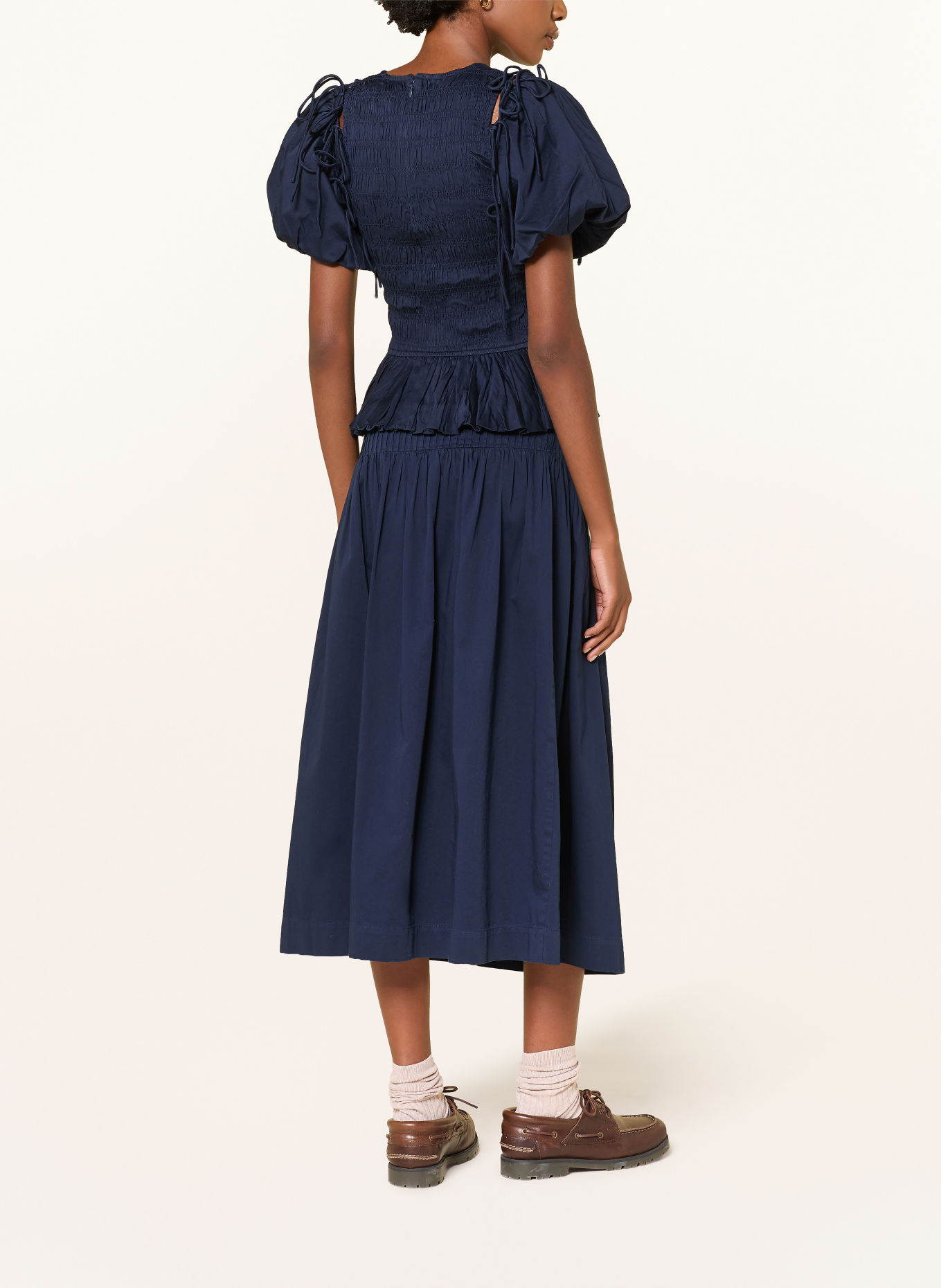 DAMSON MADDER. Blusenshirt BECCA mit abnehmbaren Ärmeln: DUNKELBLAU