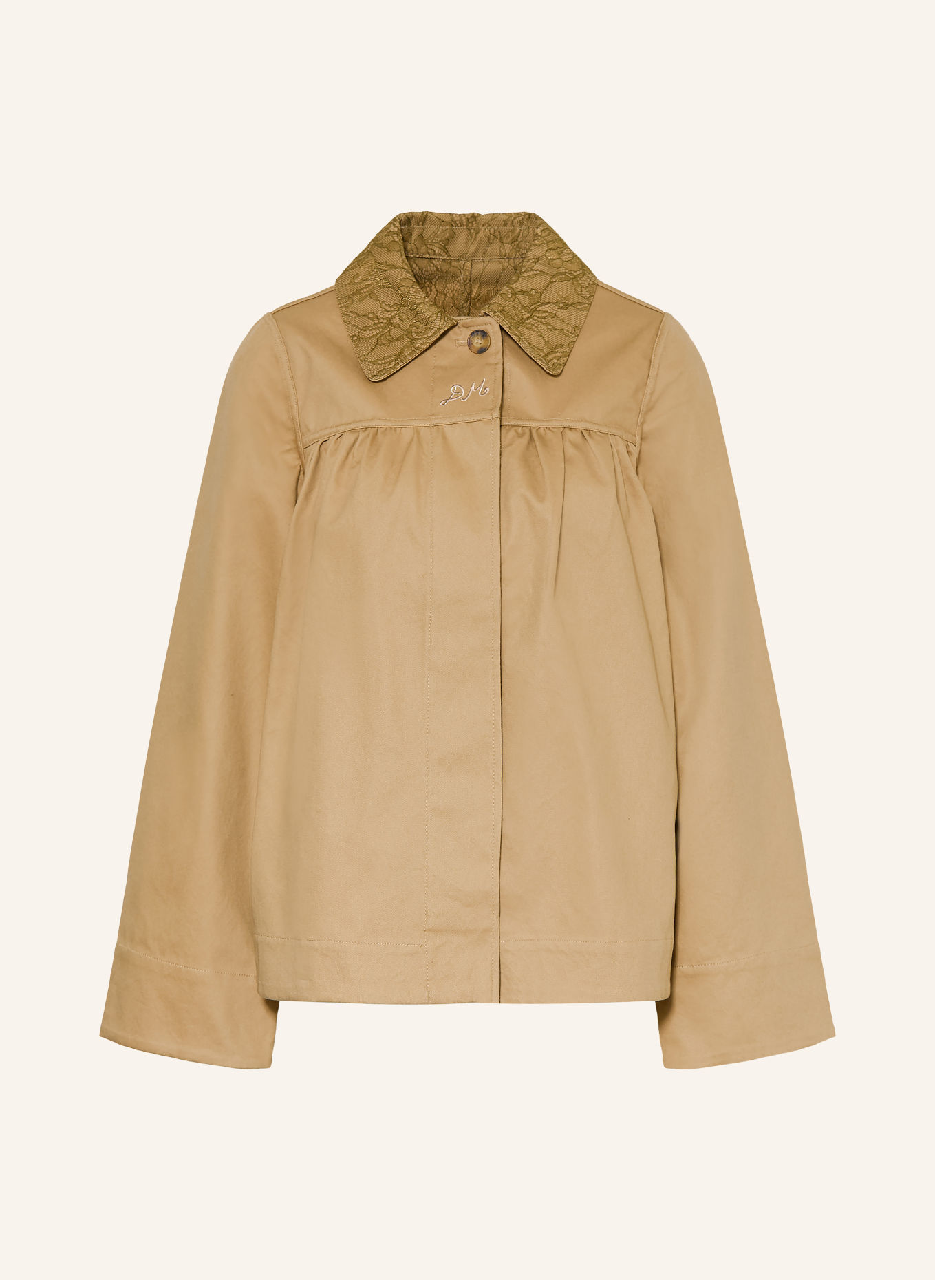 DAMSON MADDER. Overjacket MERCEDES zum Wenden: BEIGE / OLIV