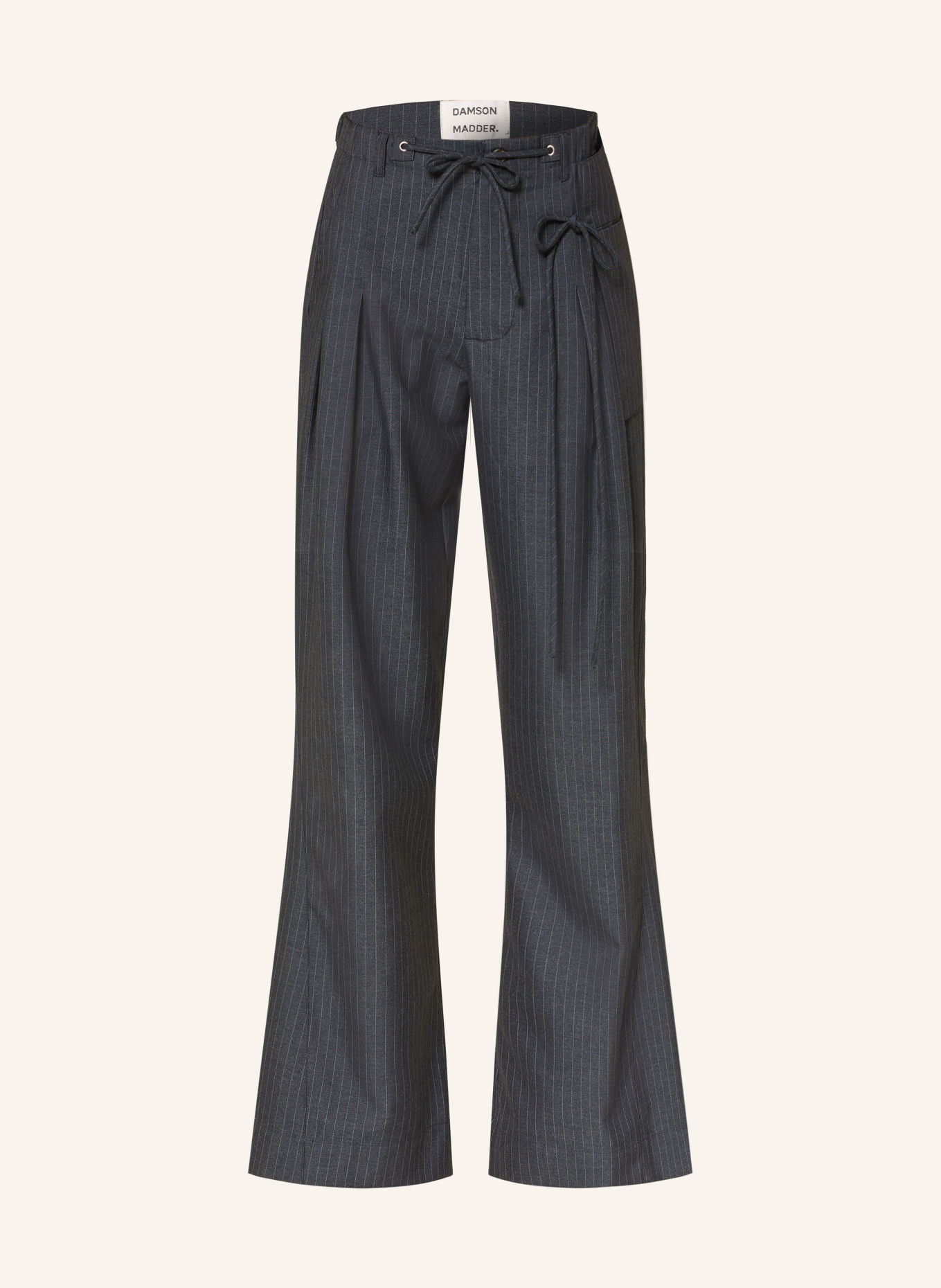 DAMSON MADDER. Marlenehose TATIANNA: DUNKELBLAU / BLAUGRAU