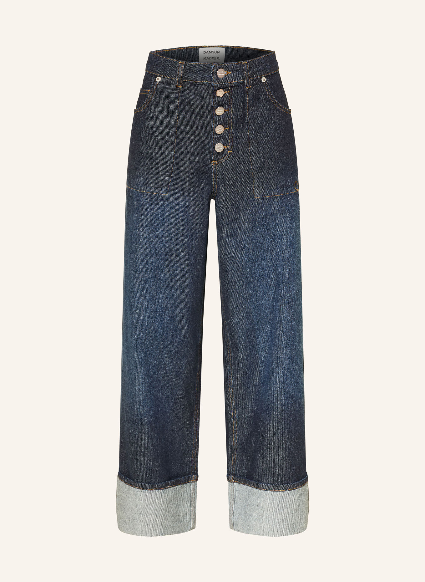 DAMSON MADDER. Jeansy wide leg GIGI: INDIGO