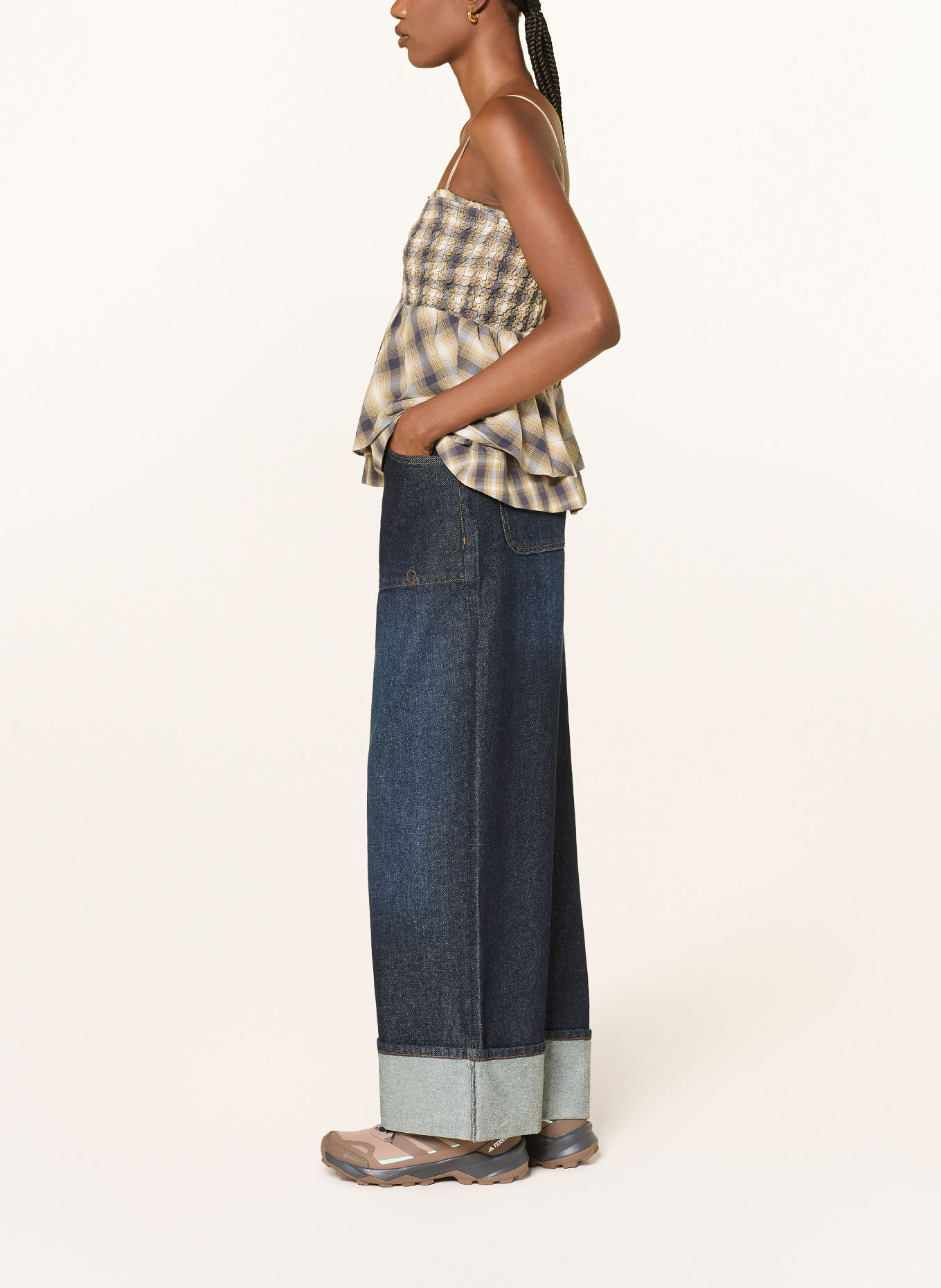 DAMSON MADDER. Jeansy wide leg GIGI: INDIGO