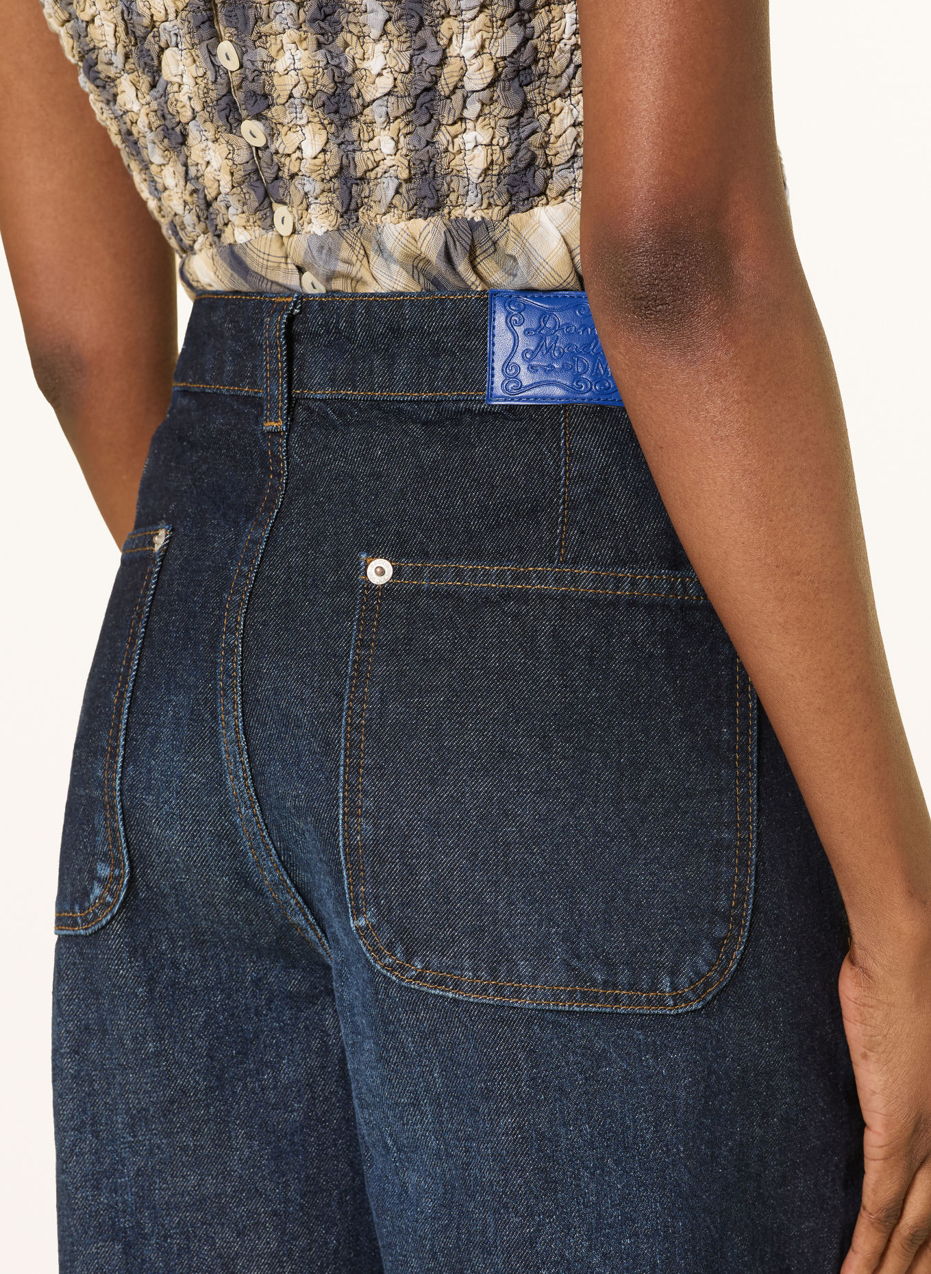 DAMSON MADDER. Jeansy wide leg GIGI: INDIGO