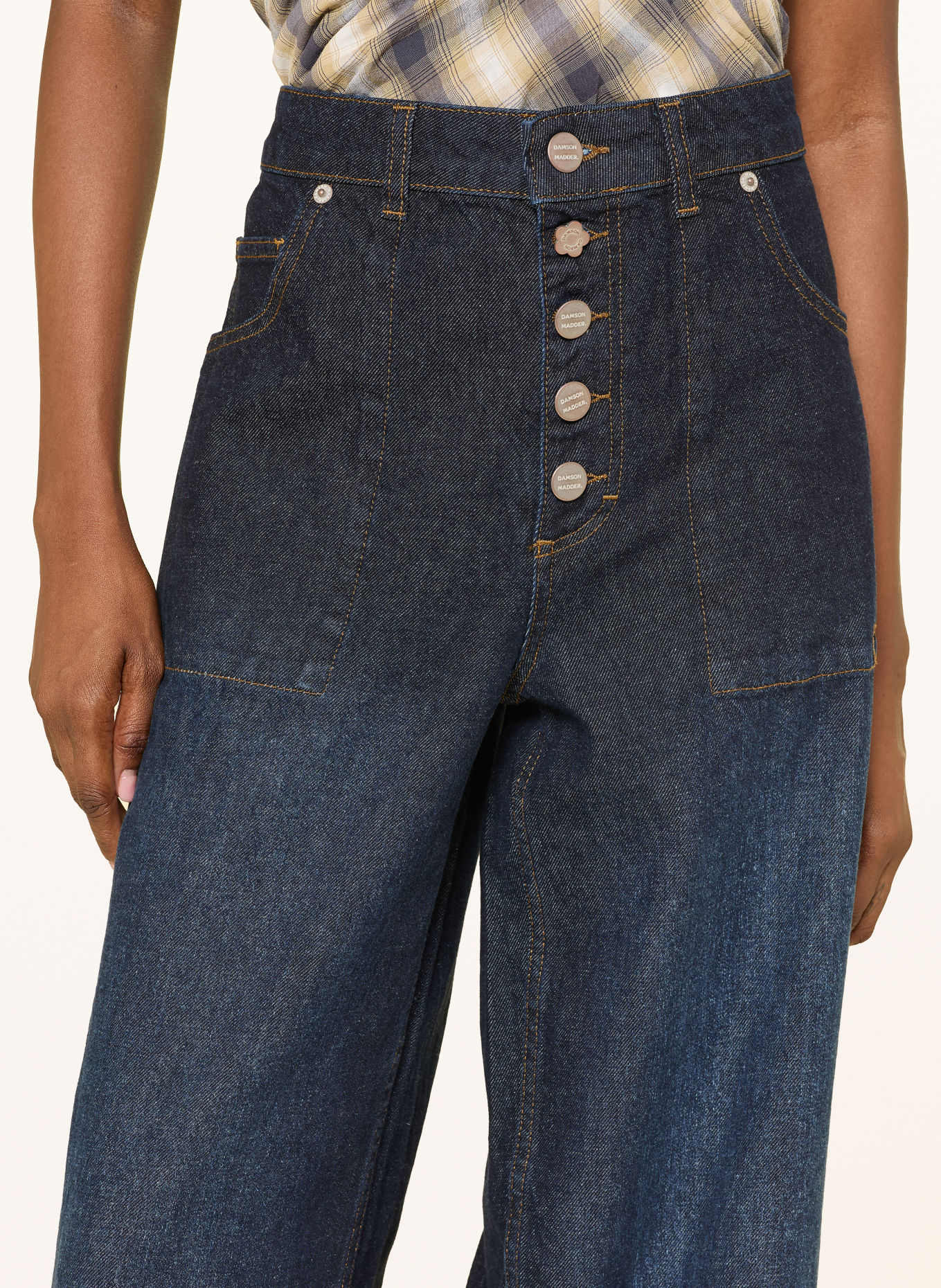 DAMSON MADDER. Jeansy wide leg GIGI: INDIGO