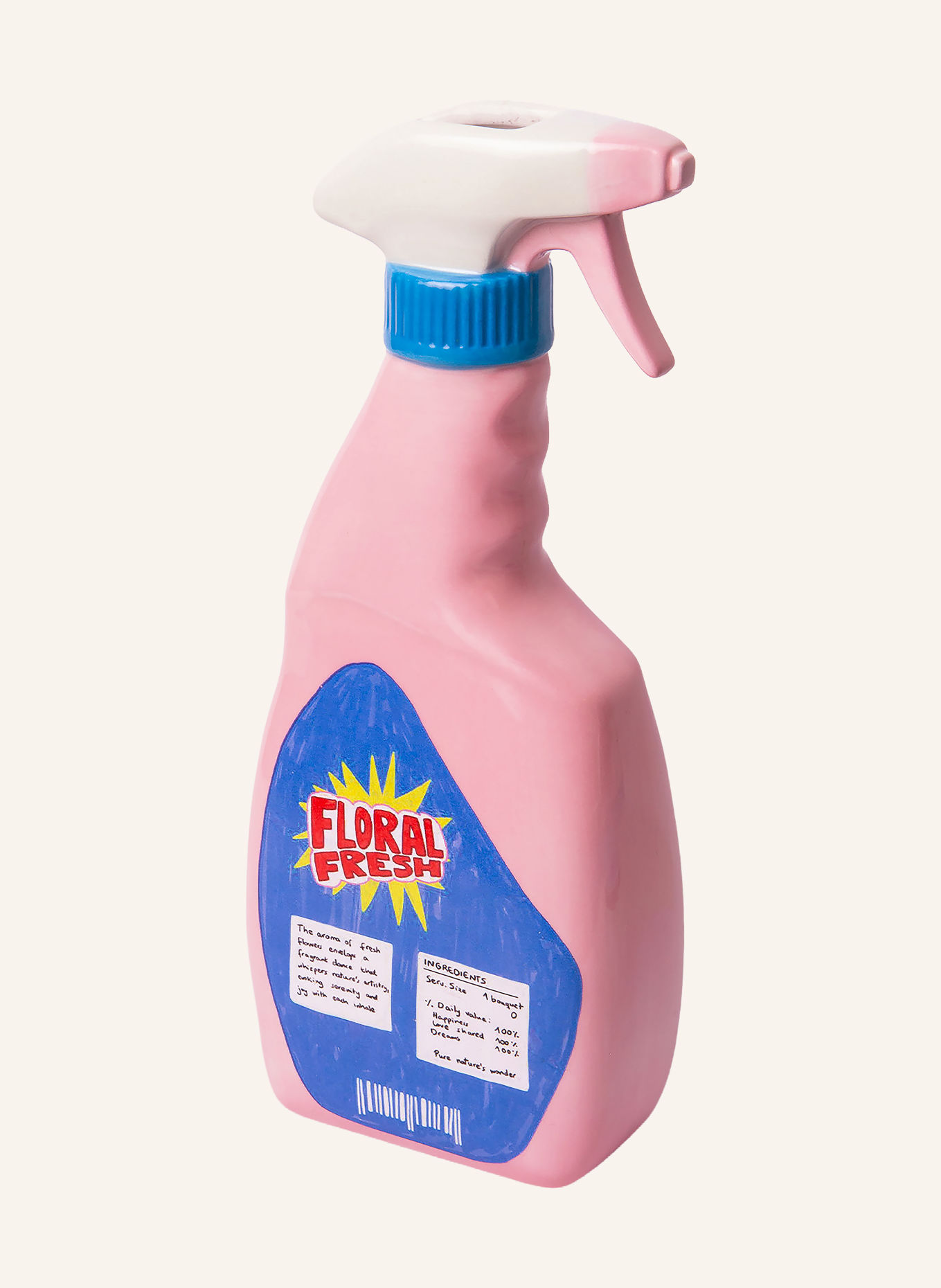 DOIY Vase FRESHUP SMALL: ROSA / ROT / BLAU