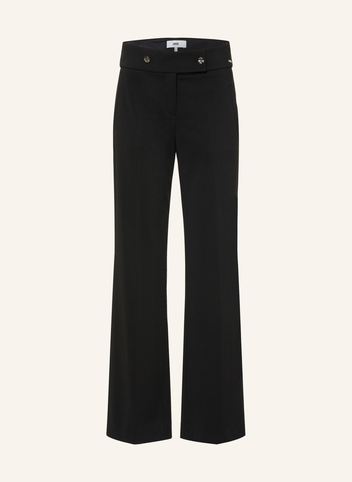 CINQUE Marlenehose CIHOPE: SCHWARZ / SILBER