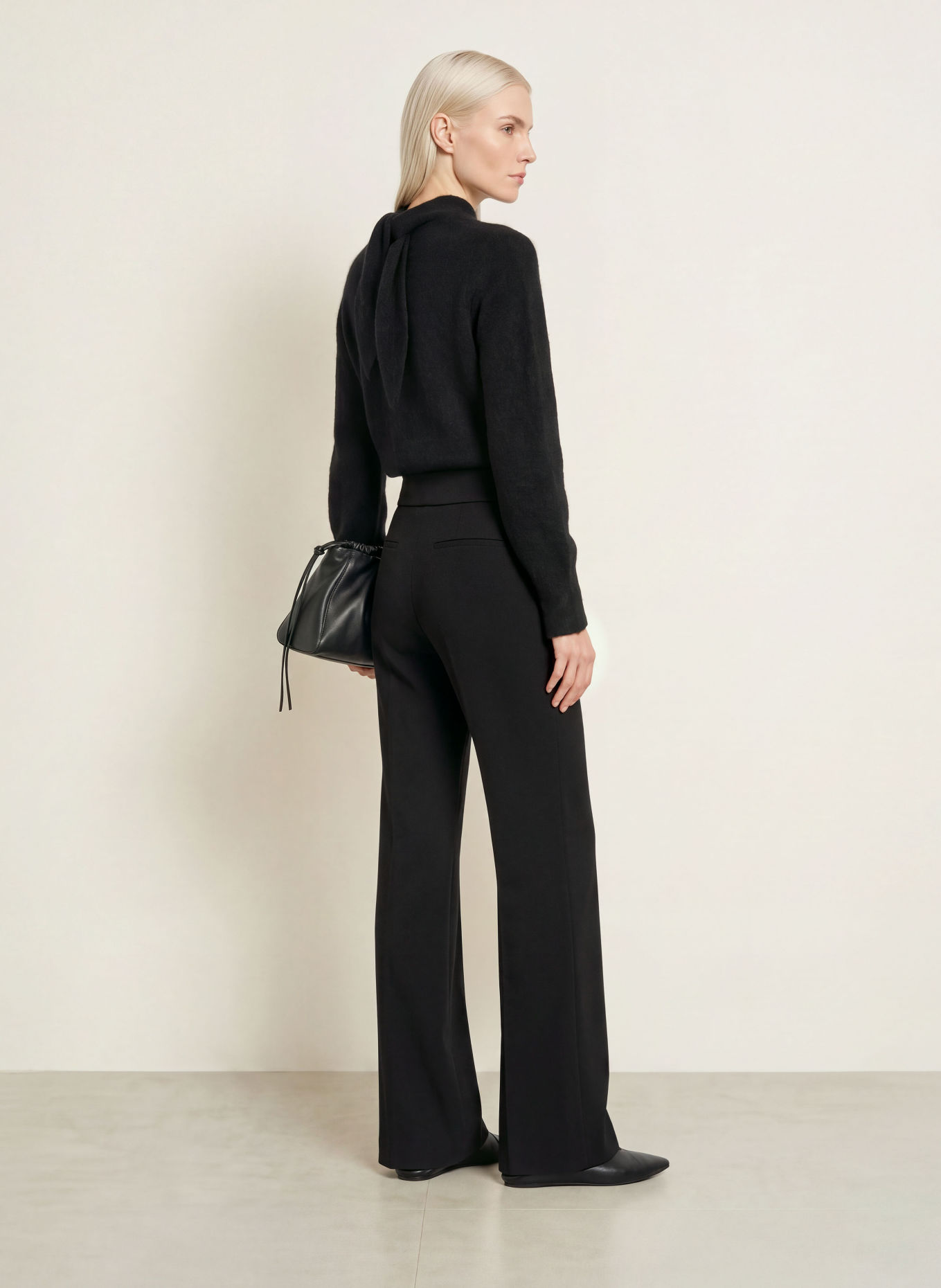 CINQUE Marlenehose CIHOPE: SCHWARZ / SILBER