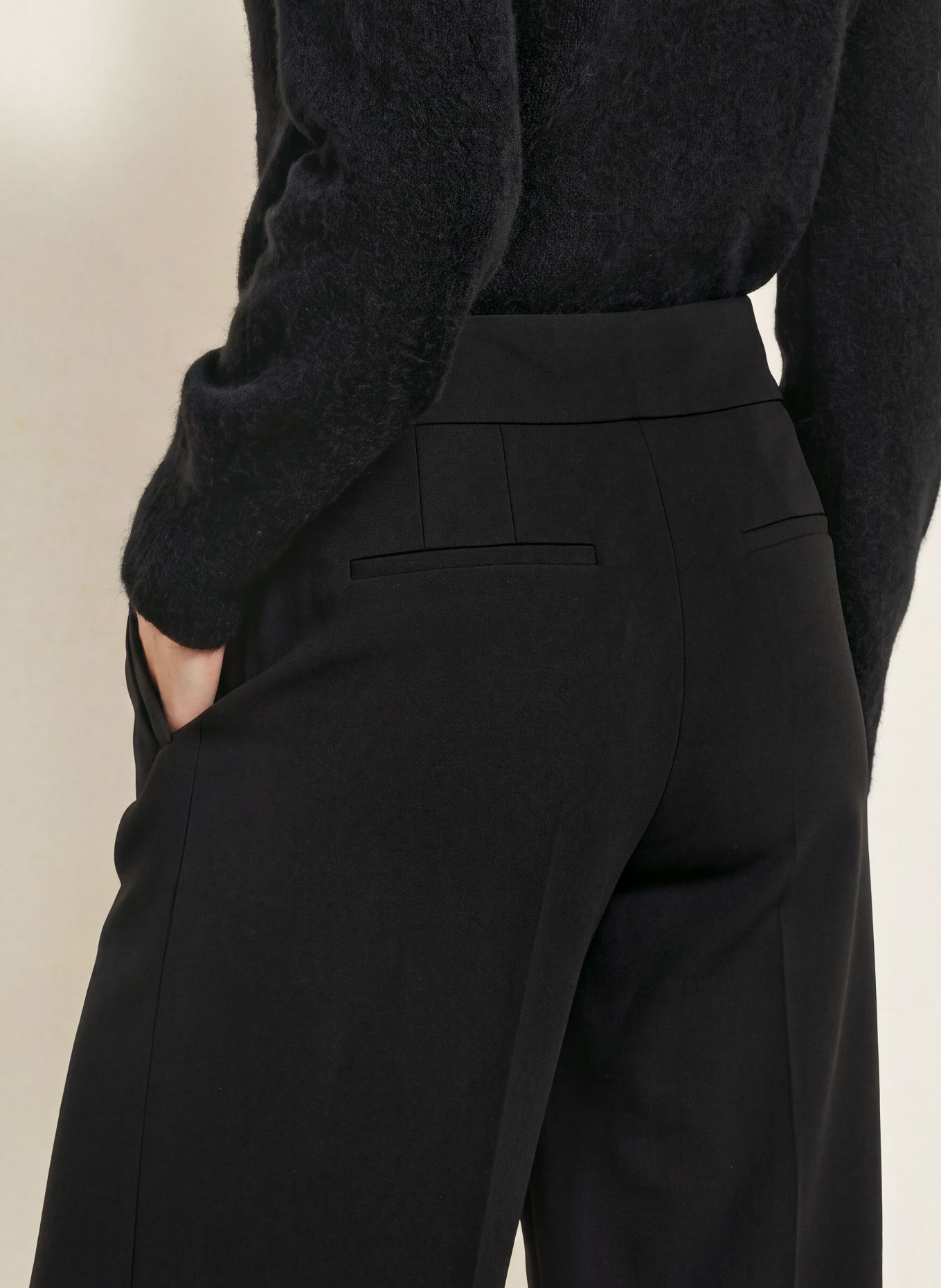 CINQUE Marlenehose CIHOPE: SCHWARZ / SILBER