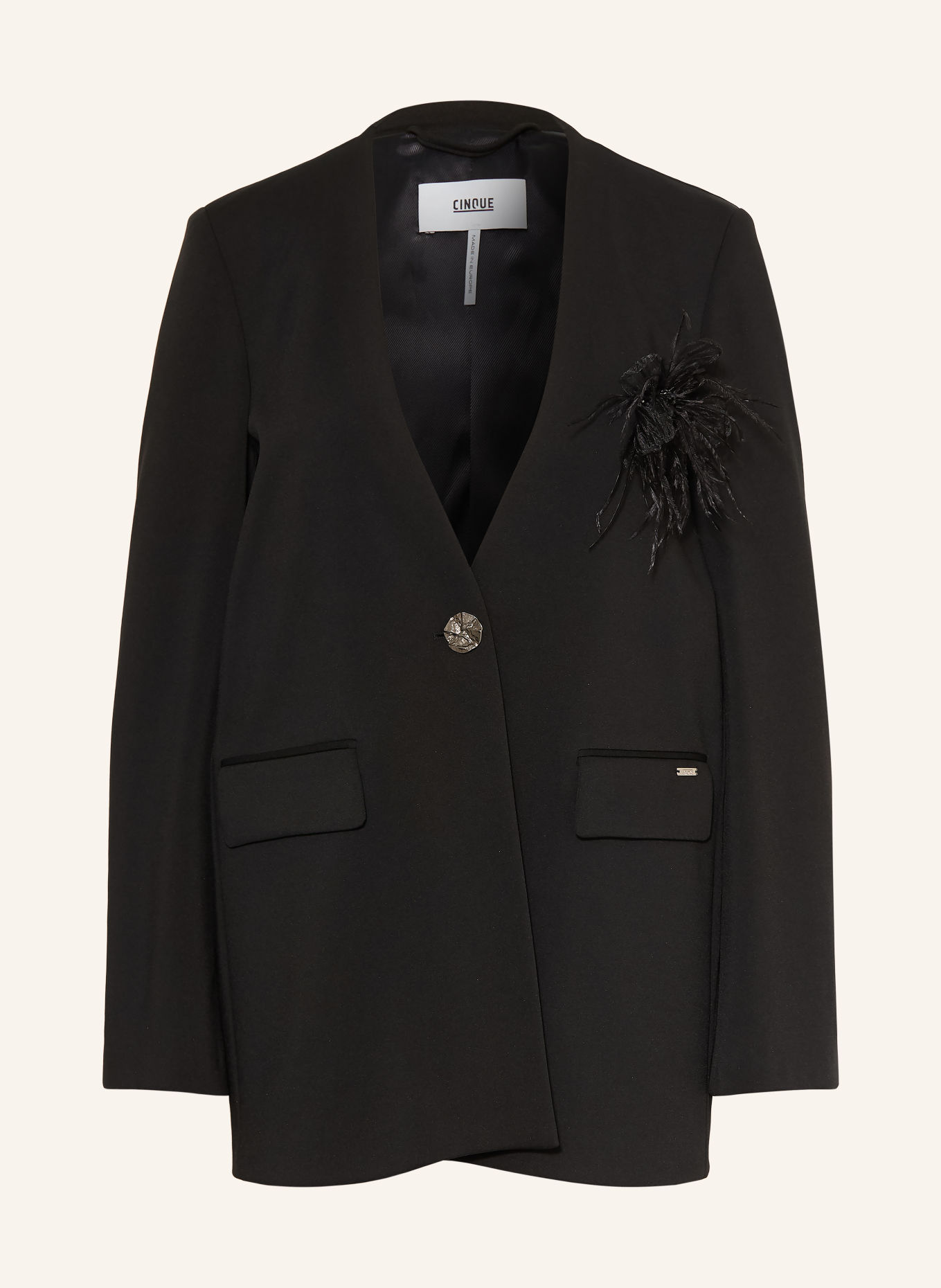 CINQUE Blazer CIBRODY mit Schmucksteinen: SCHWARZ