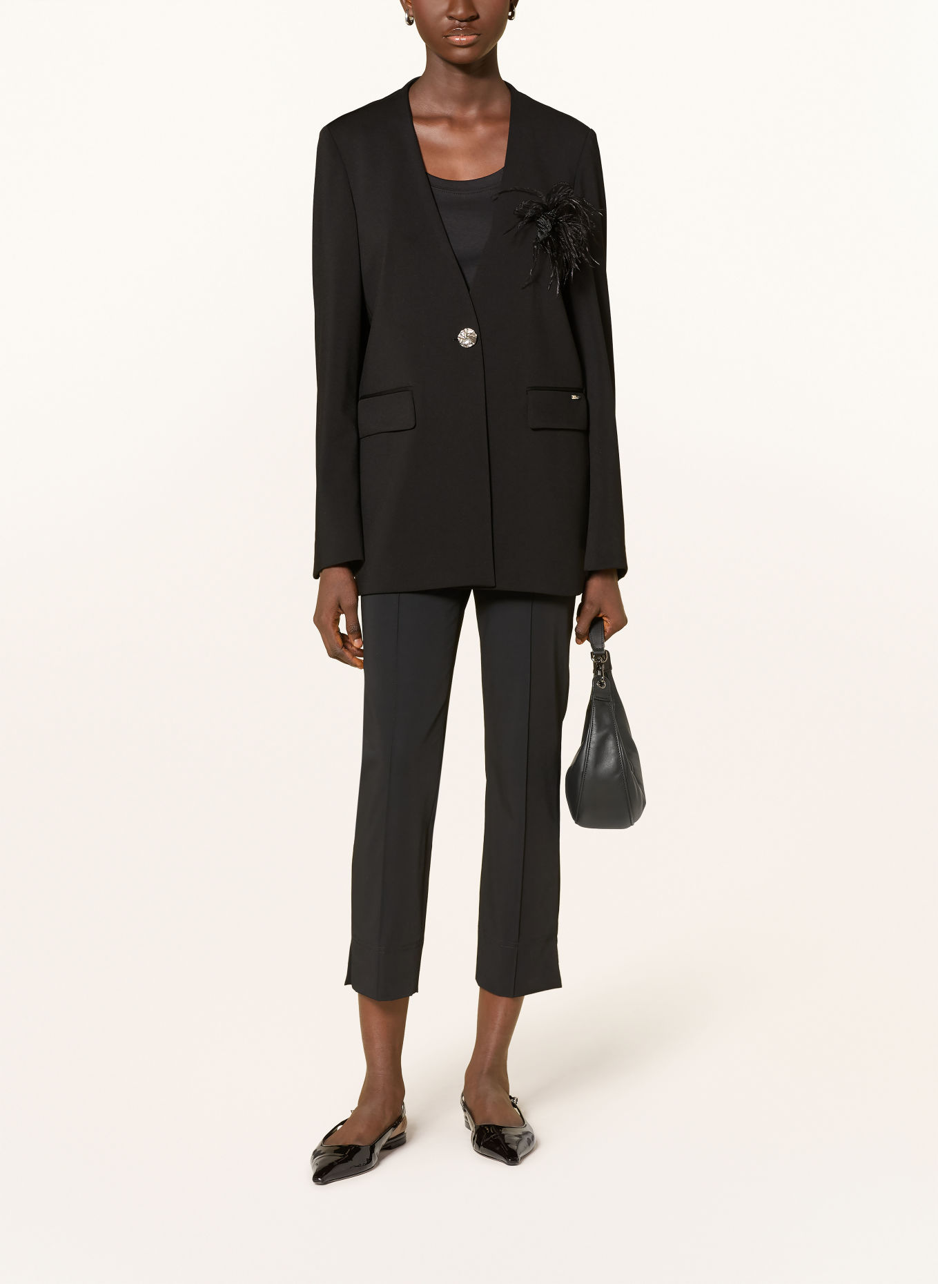 CINQUE Blazer CIBRODY mit Schmucksteinen: SCHWARZ