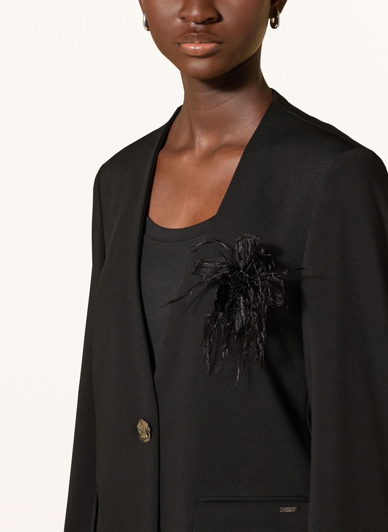 CINQUE Blazer CIBRODY mit Schmucksteinen: SCHWARZ