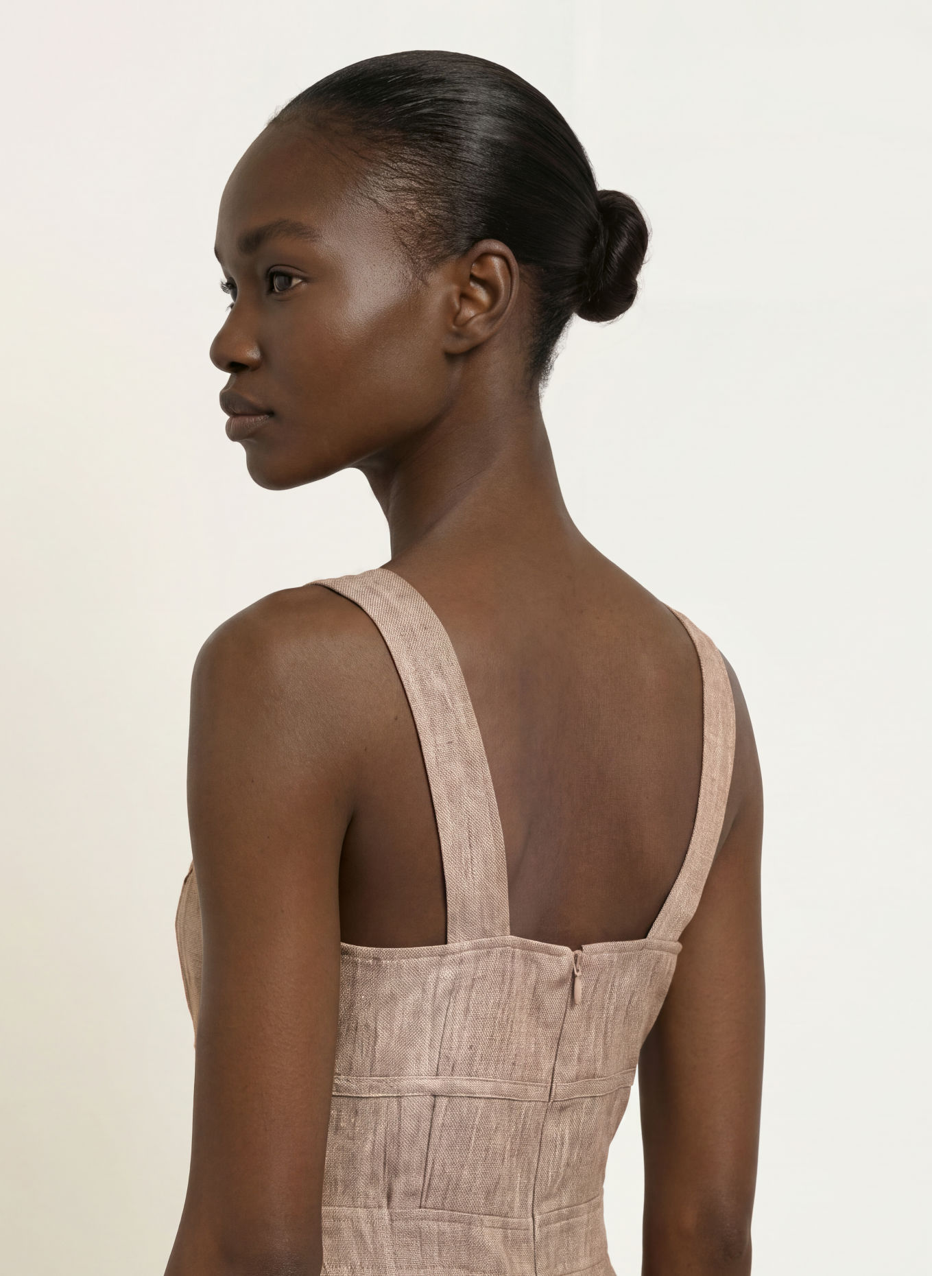 REISS Jumpsuit FLORA aus Leinen: BEIGE