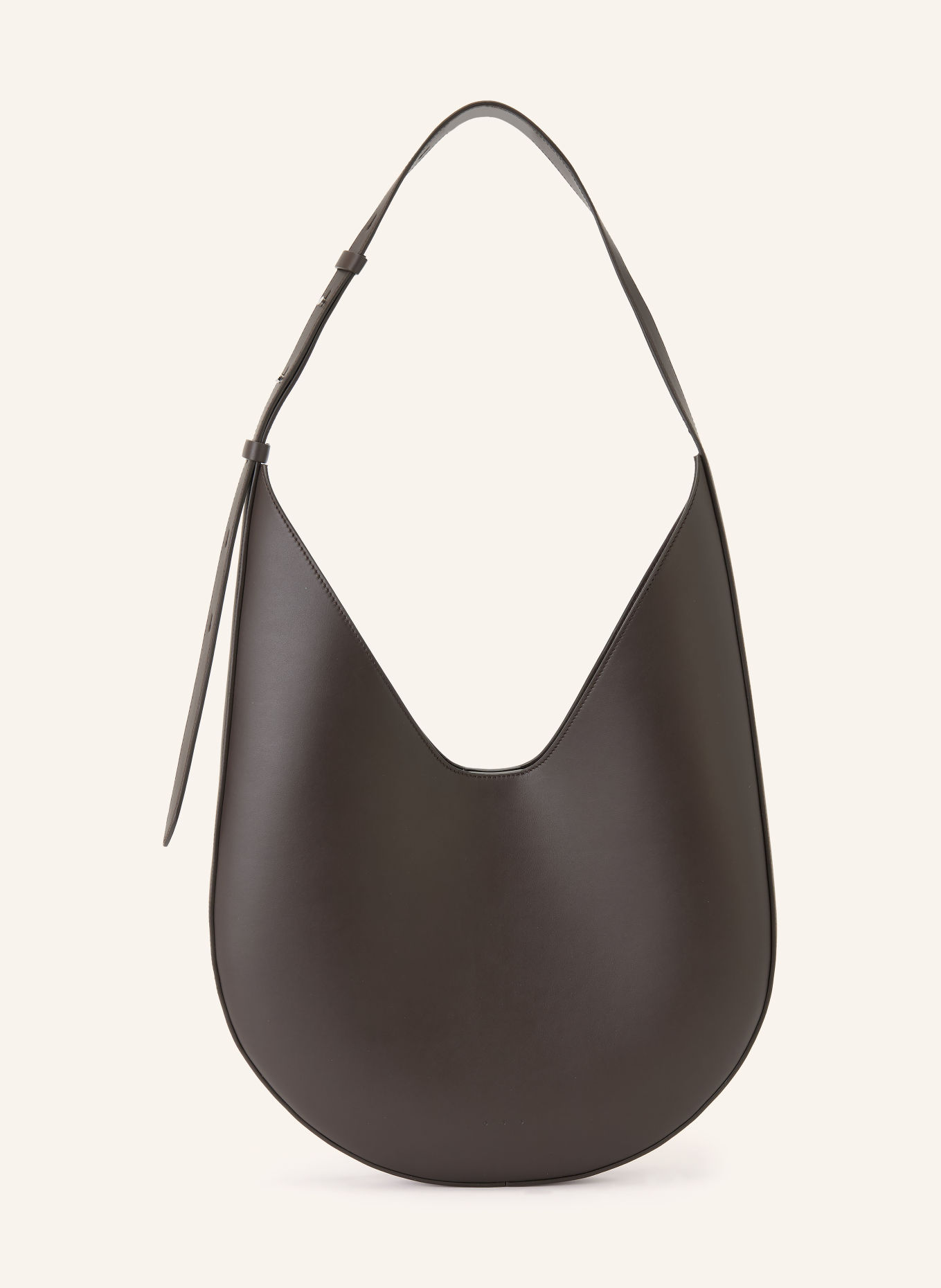AESTHER EKME HOBO LARGE Bucket bag: DARK BROWN