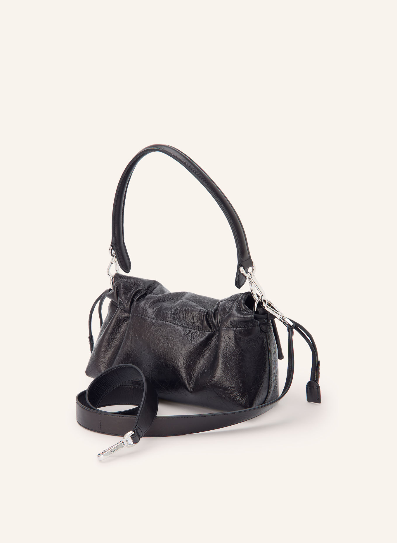 FENDI Handtas BAGUETTE SOFT MEDIUM: ZWART