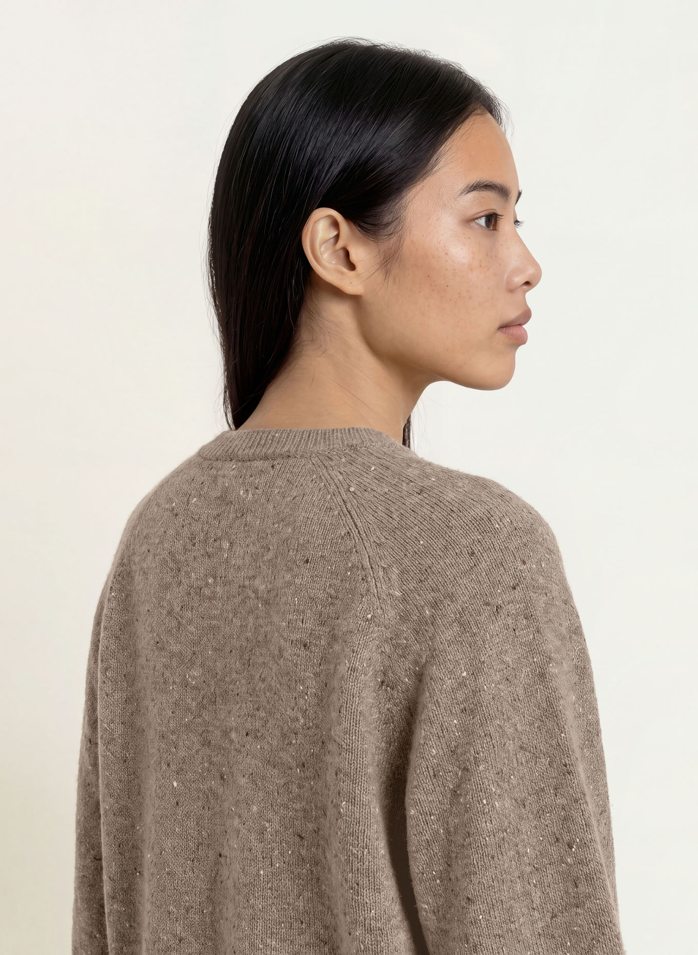 Marc O'Polo Sweater with 3/4-length sleeves: BEIGE