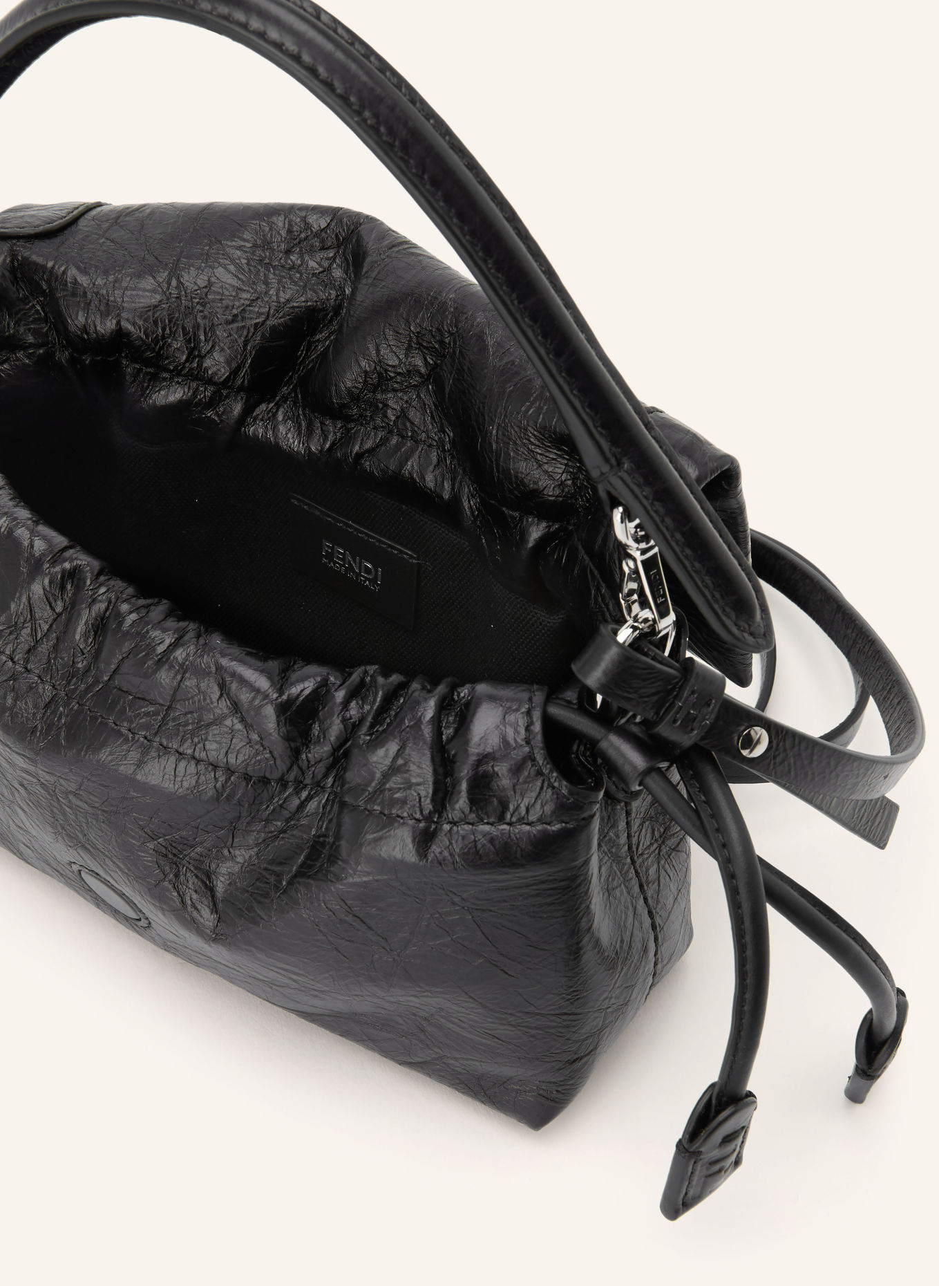 FENDI Torebka BAGUETTE SOFT SMALL: CZARNY / SREBRNY