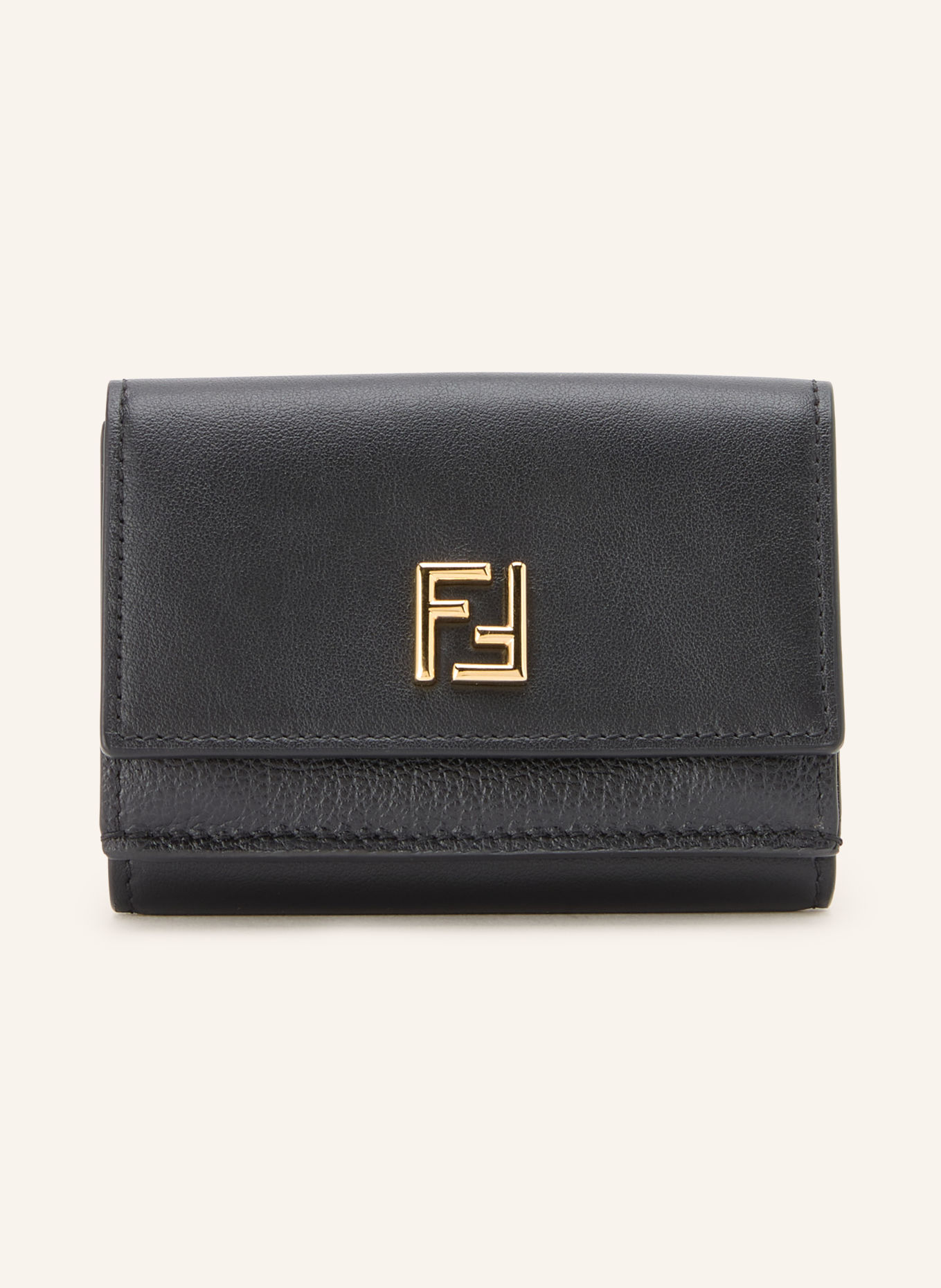 FENDI MINI TRIFOLD FF Wallet: BLACK